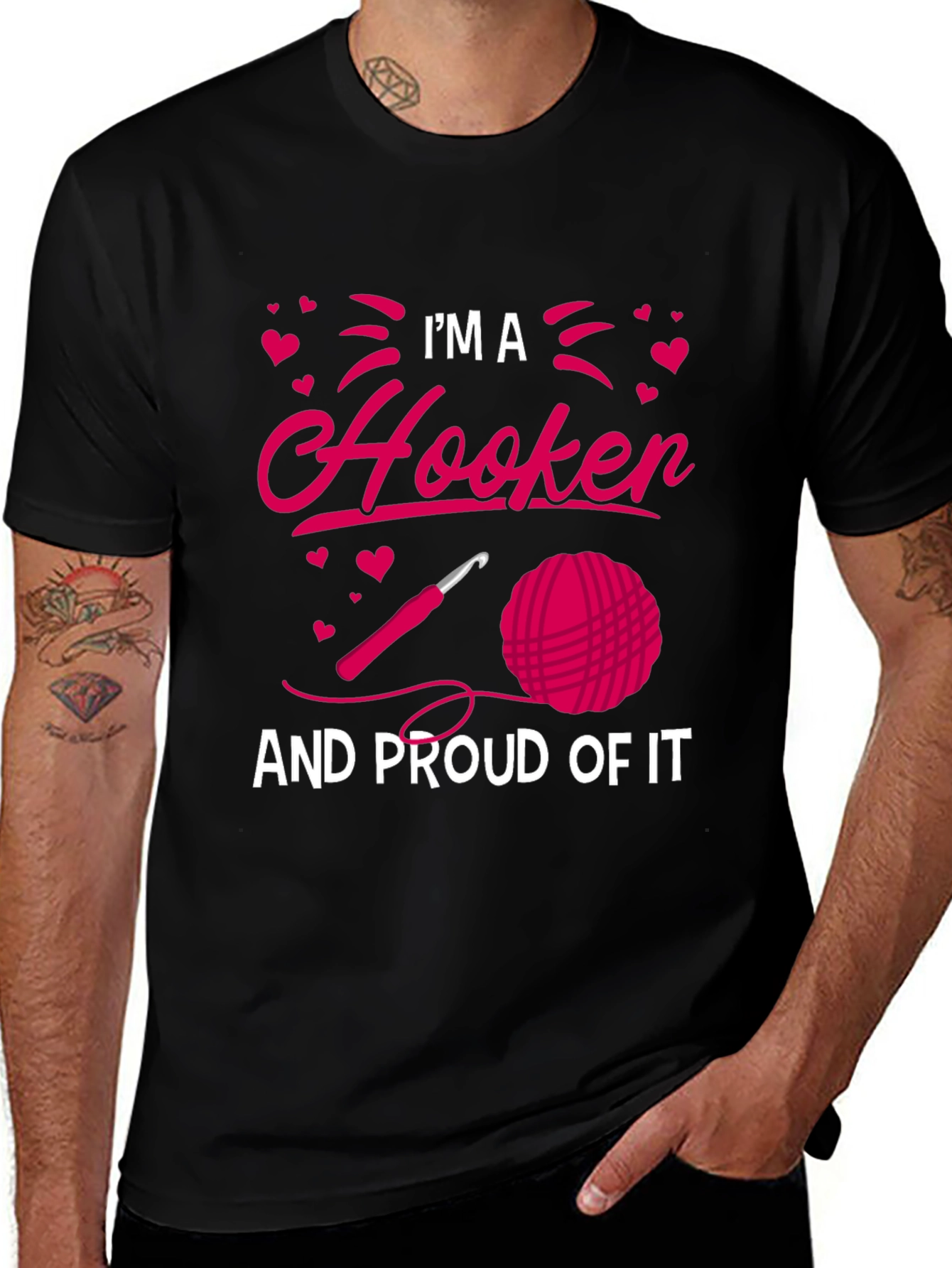 Im A Hooker T-Shirt Crochet Lover Tee