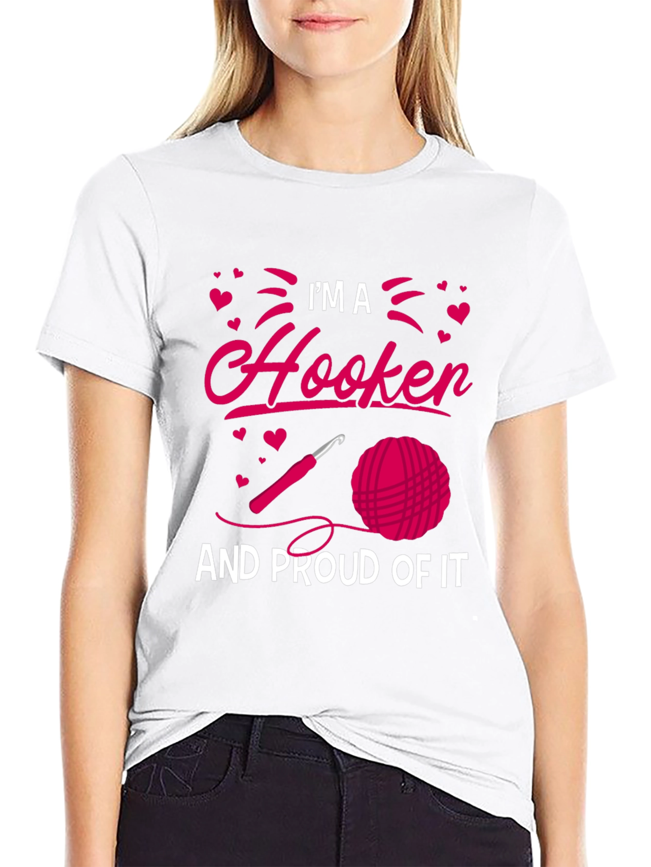 Im A Hooker T-Shirt Crochet Lover Tee