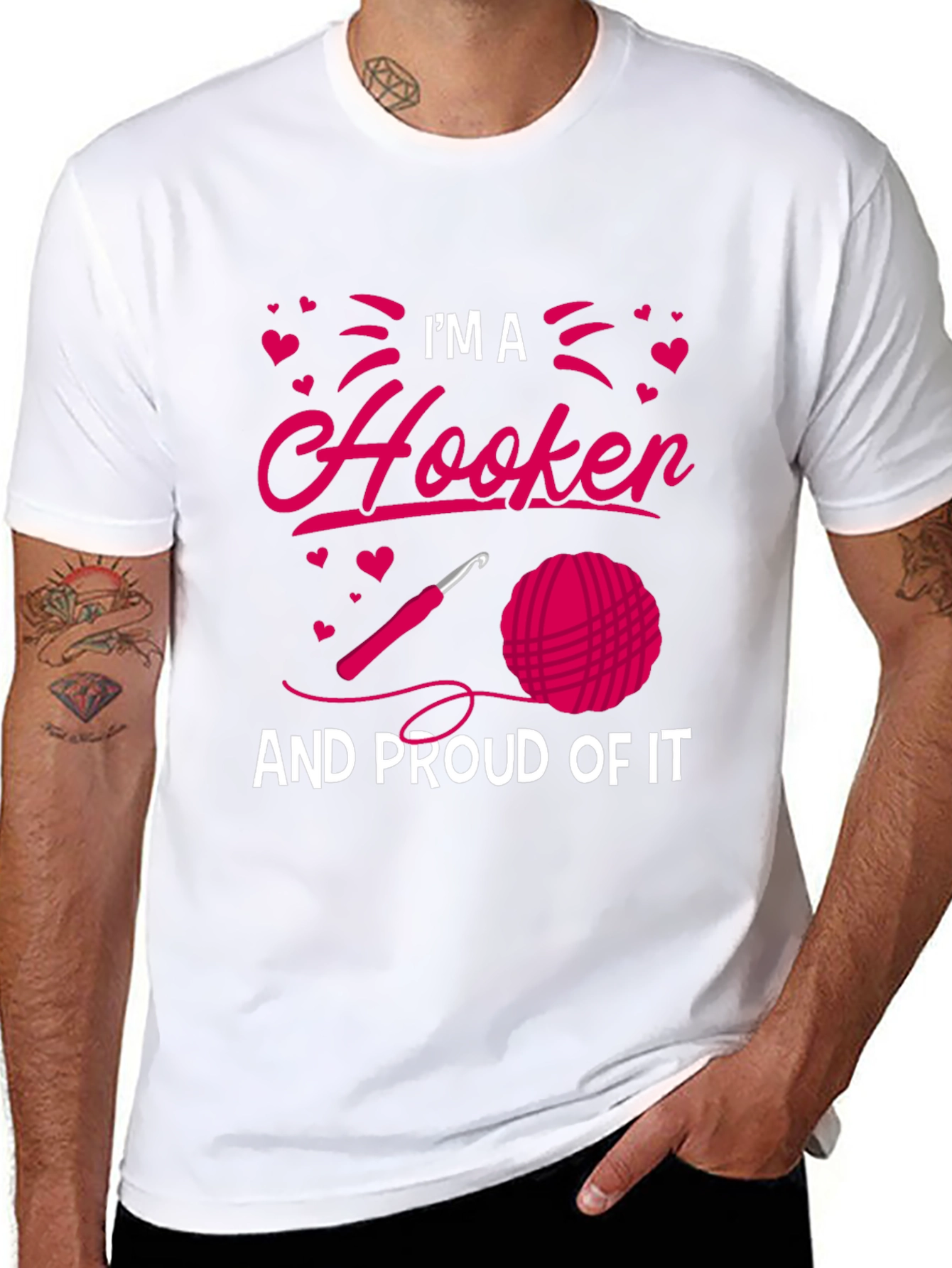 Im A Hooker T-Shirt Crochet Lover Tee