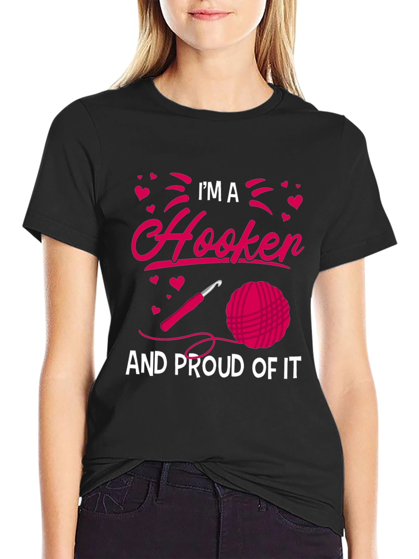Im A Hooker T-Shirt Crochet Lover Tee