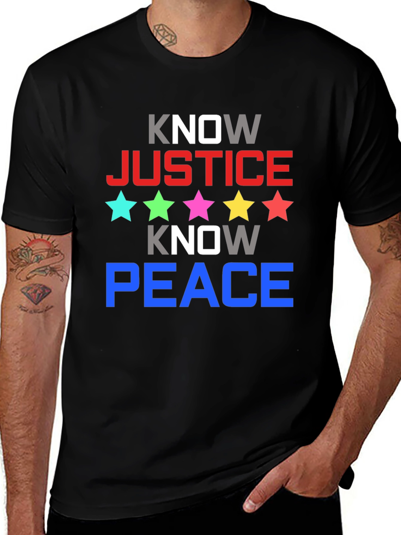 Know Justice Know Peace Graphic Tee
