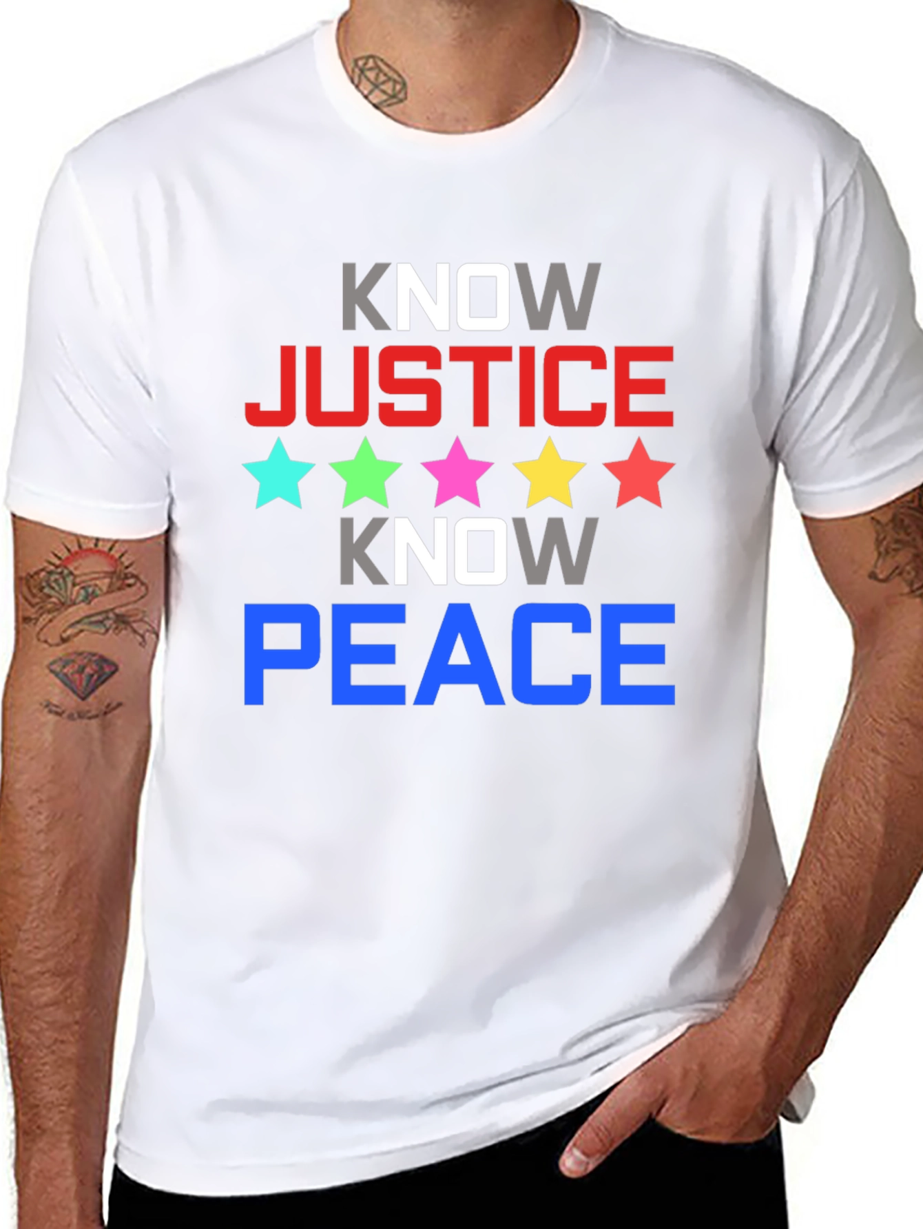 Know Justice Know Peace Graphic Tee