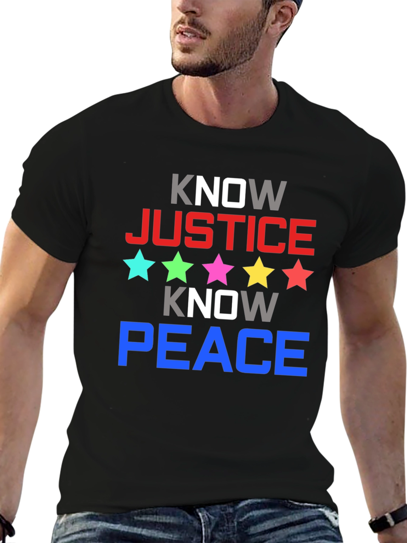 Know Justice Know Peace Graphic Tee