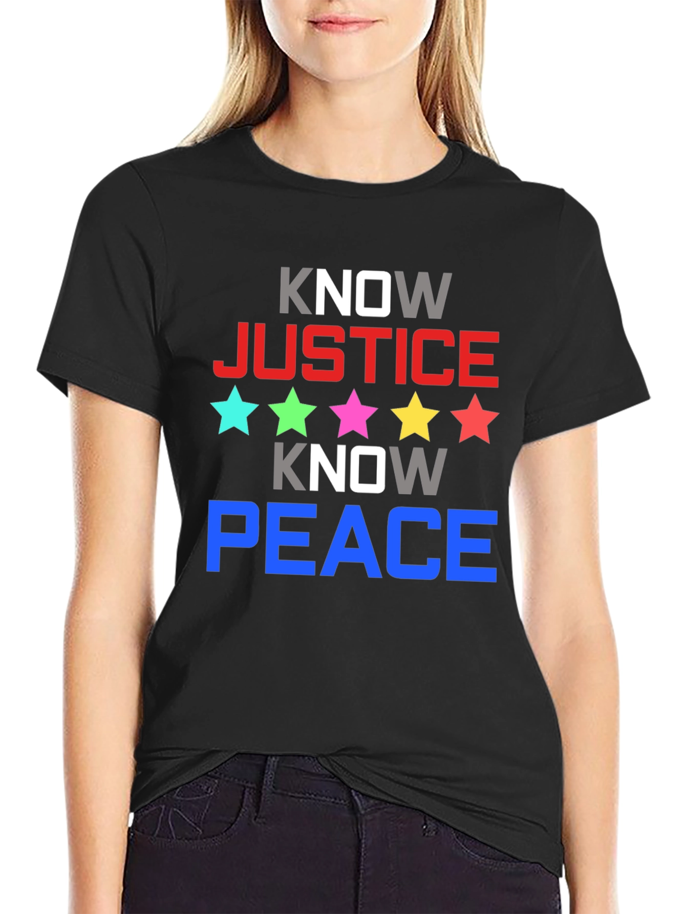 Know Justice Know Peace Graphic Tee