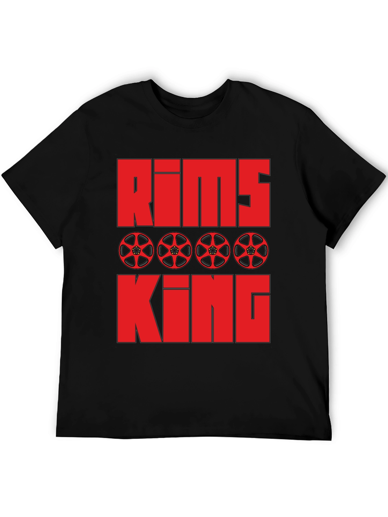 Rims King Graphic Tee - Automotive Enthusiast T-Shirt