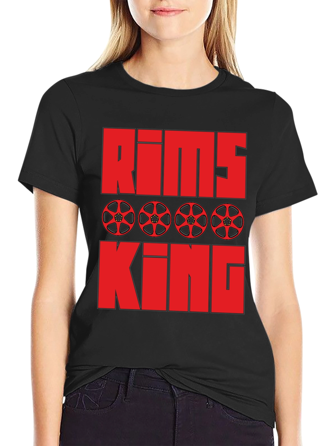 Rims King Graphic Tee - Automotive Enthusiast T-Shirt