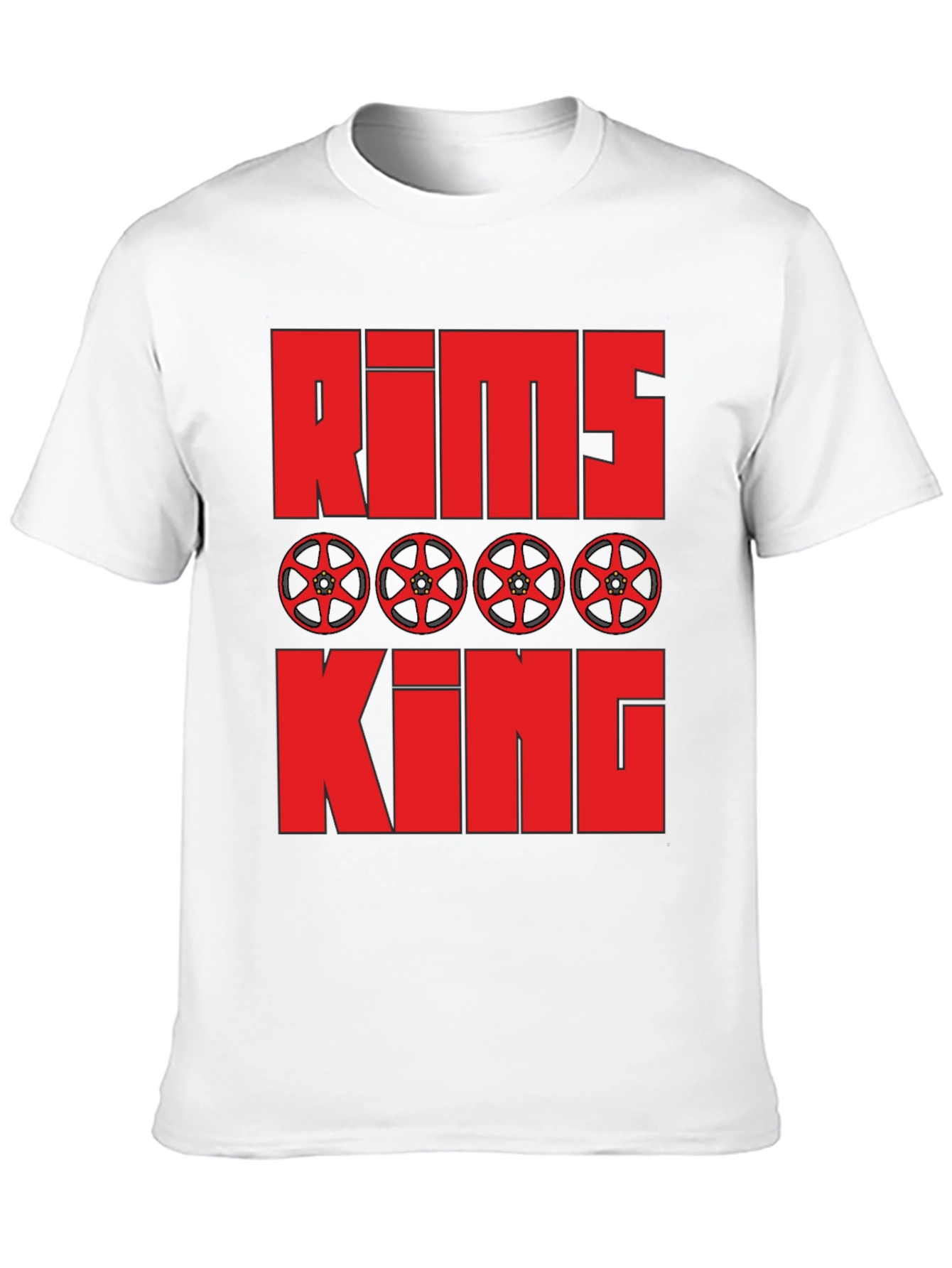 Rims King Graphic Tee - Automotive Enthusiast T-Shirt