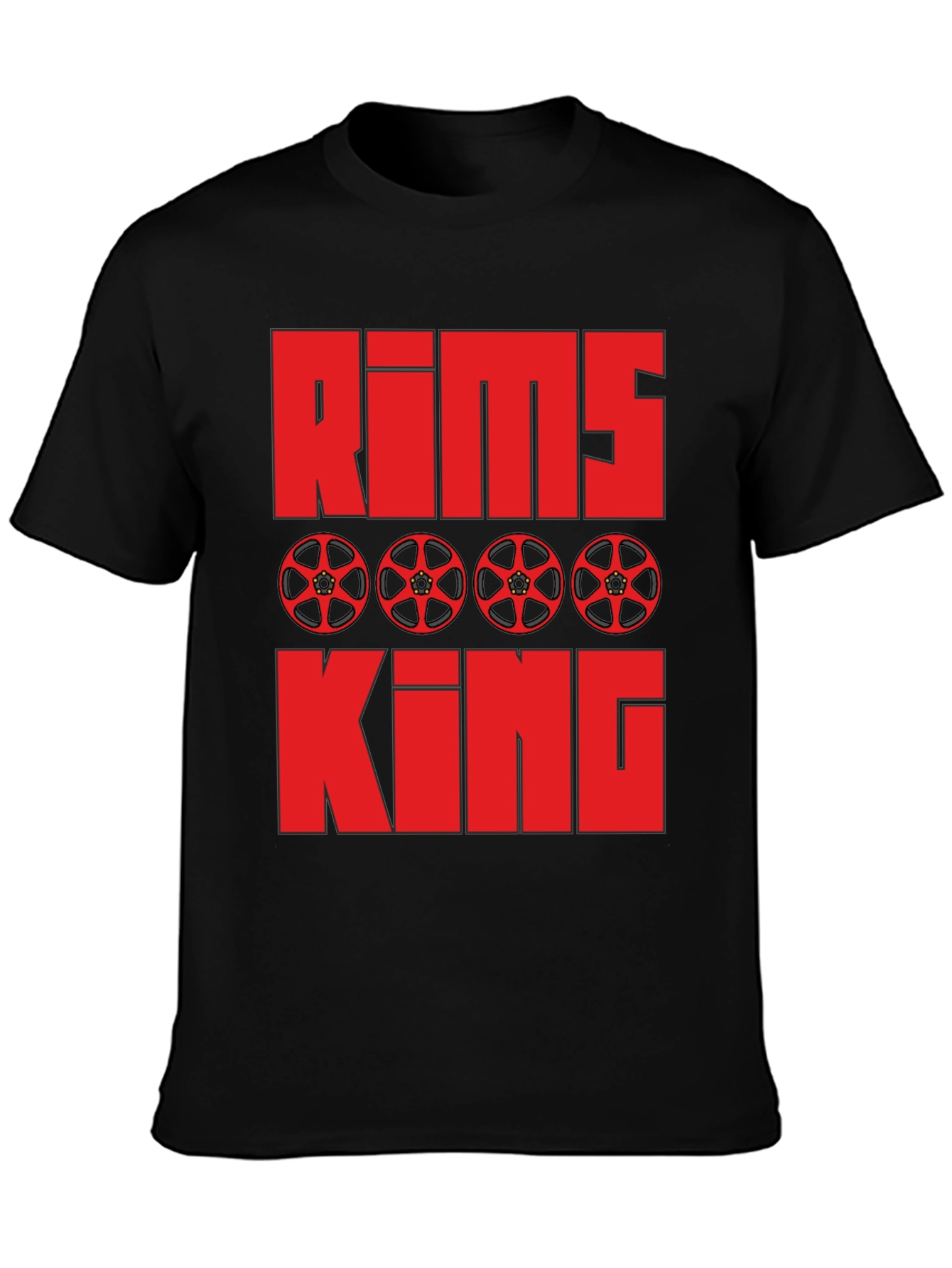 Rims King Graphic Tee - Automotive Enthusiast T-Shirt