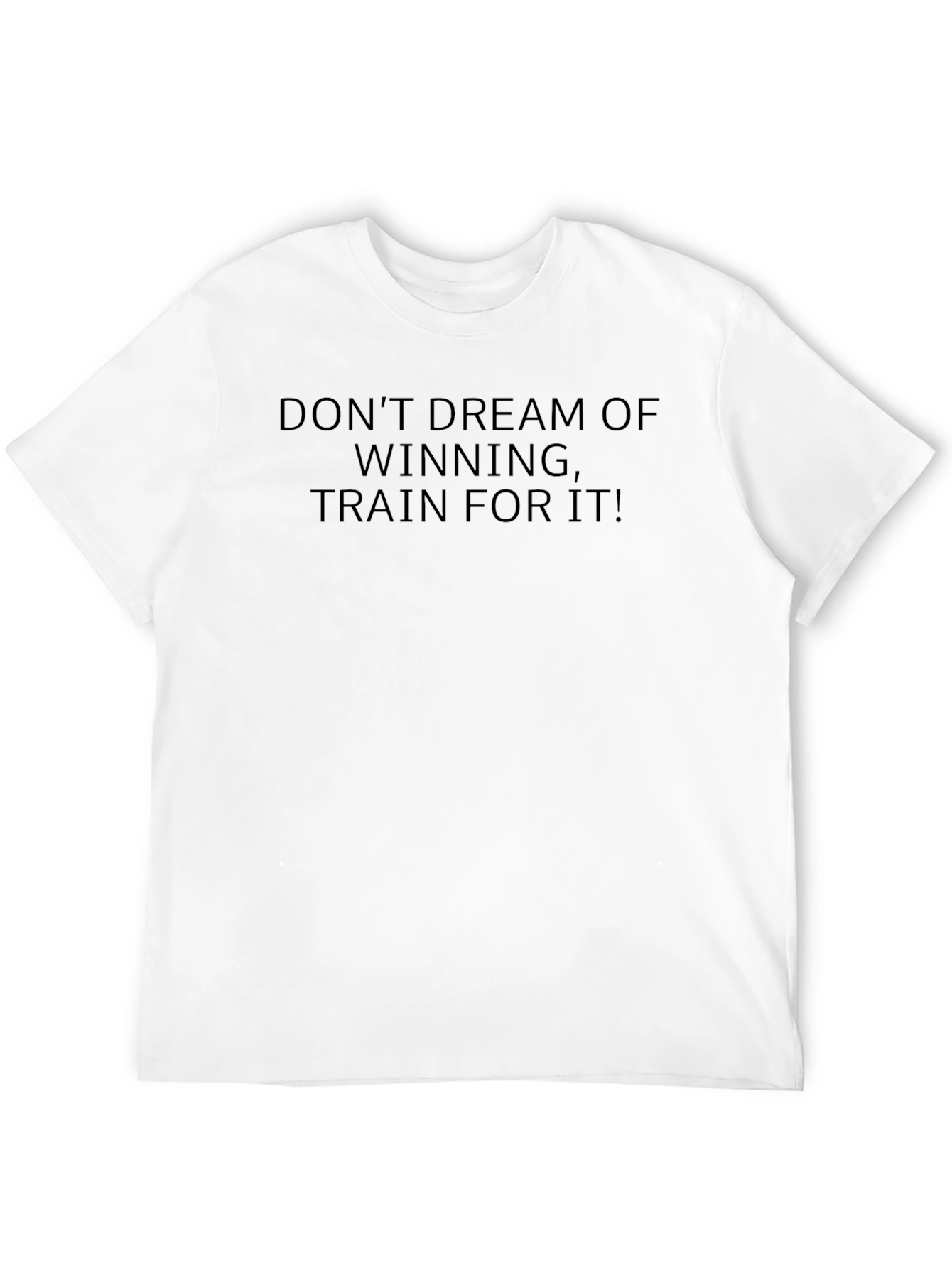 Train For It! Black Graphic T-Shirt