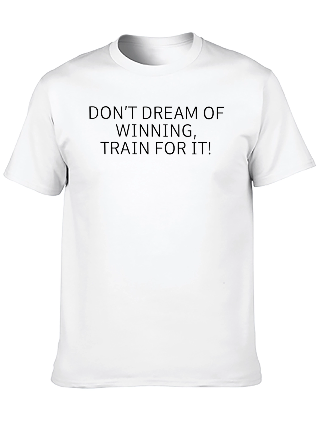 Train For It! Black Graphic T-Shirt