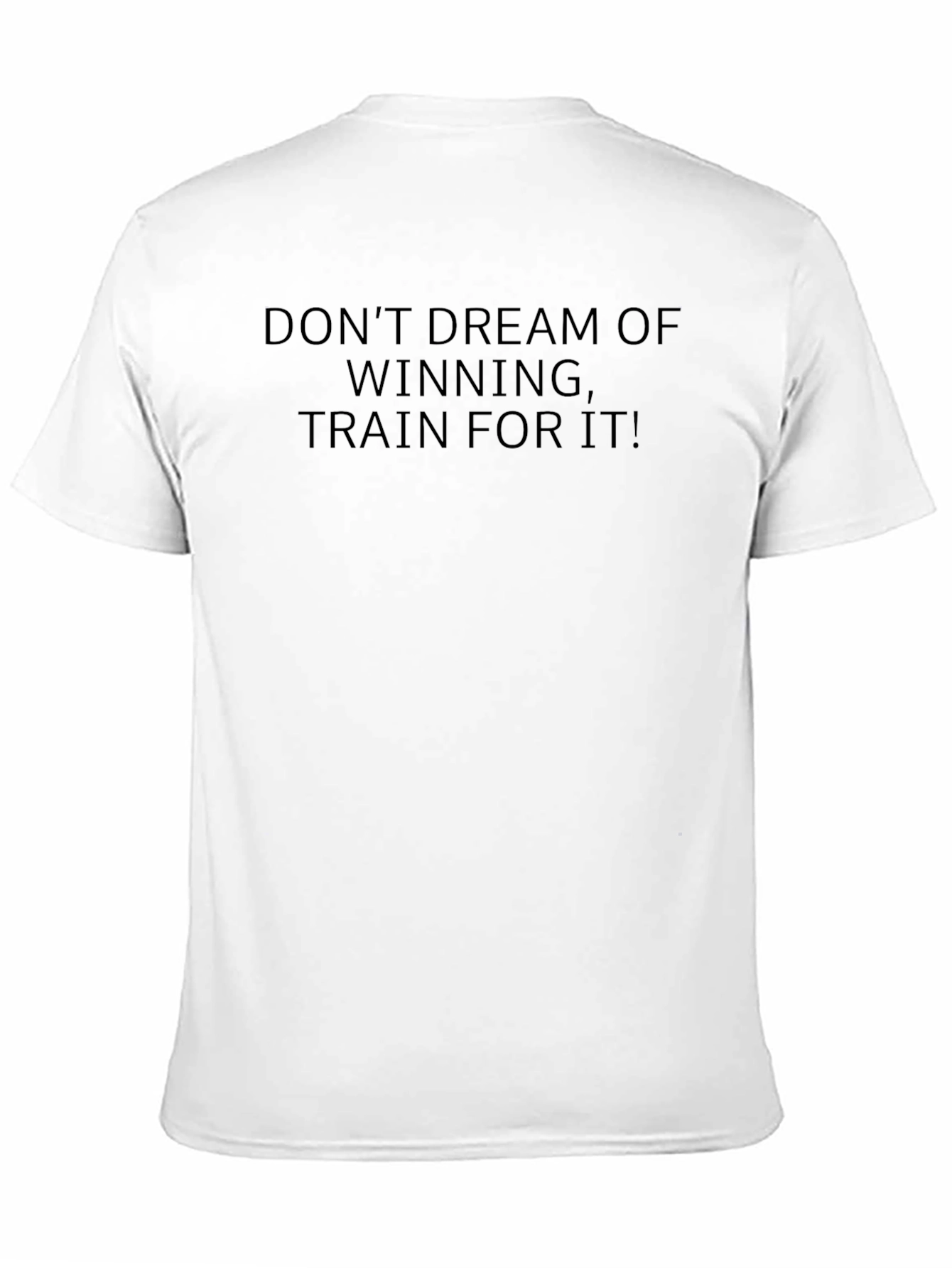 Train For It! Black Graphic T-Shirt