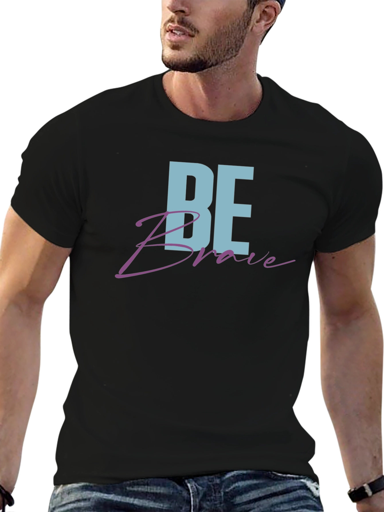 Be Brave Graphic Tee - Black