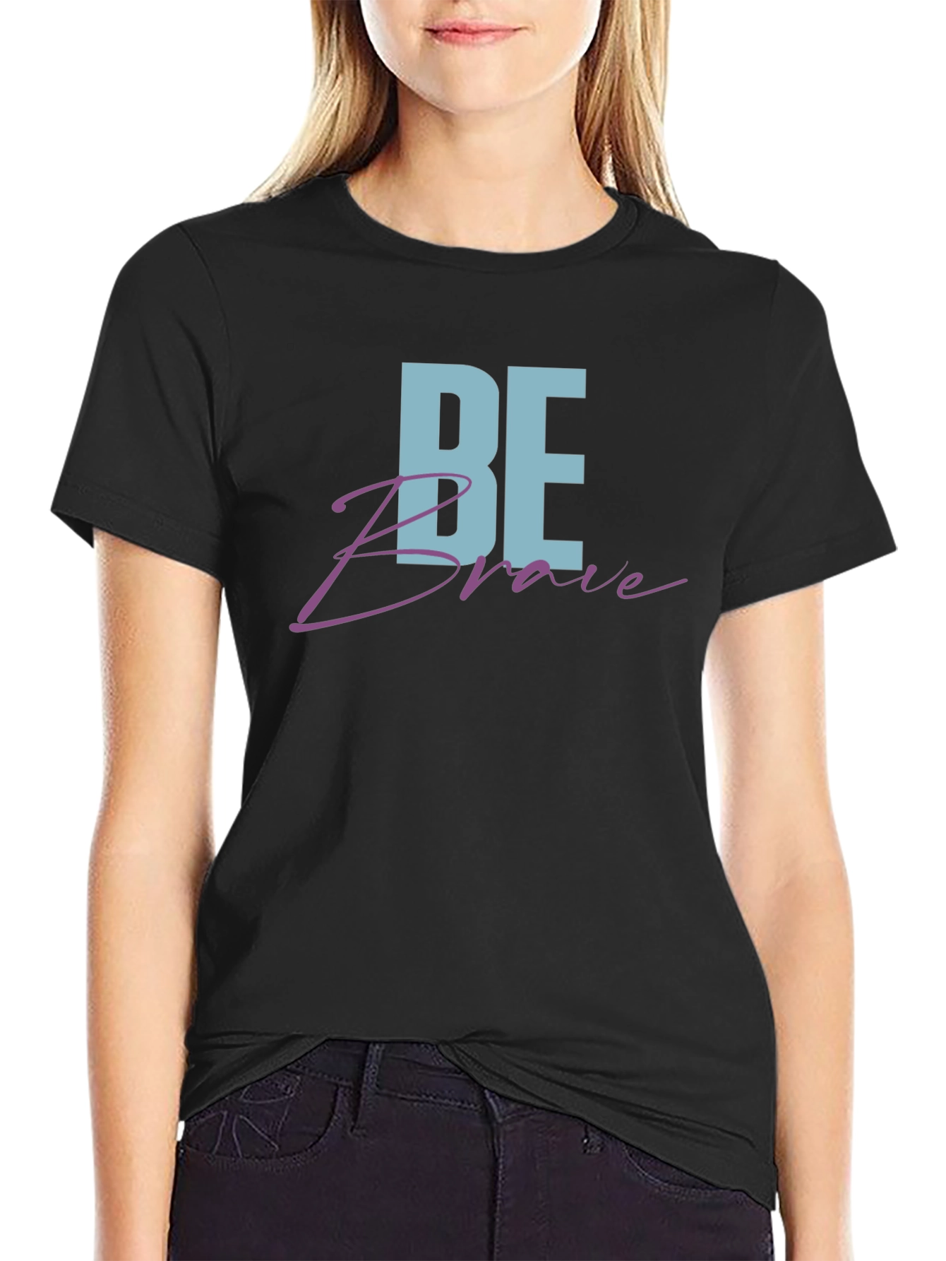 Be Brave Graphic Tee - Black