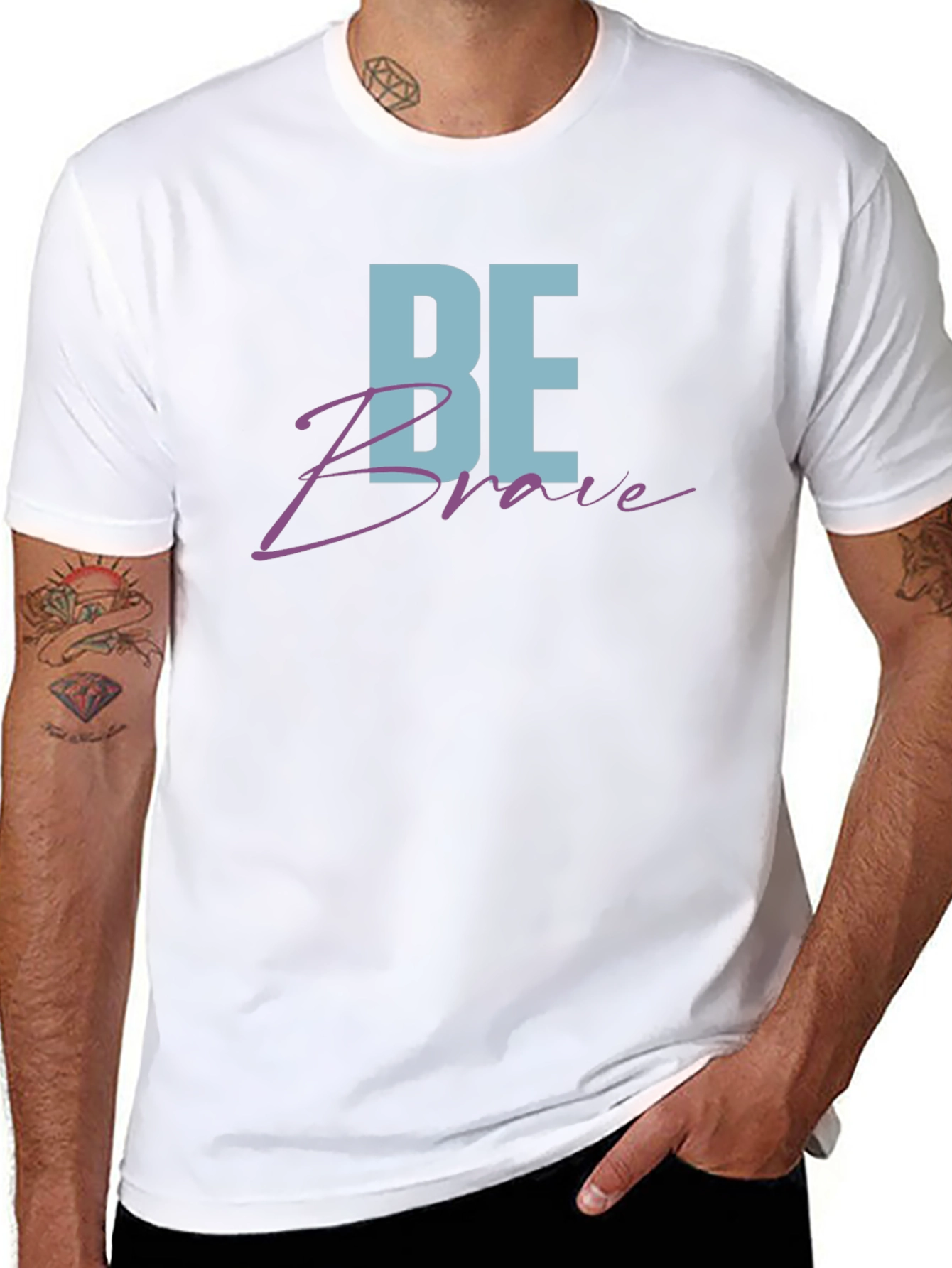 Be Brave Graphic Tee - Black