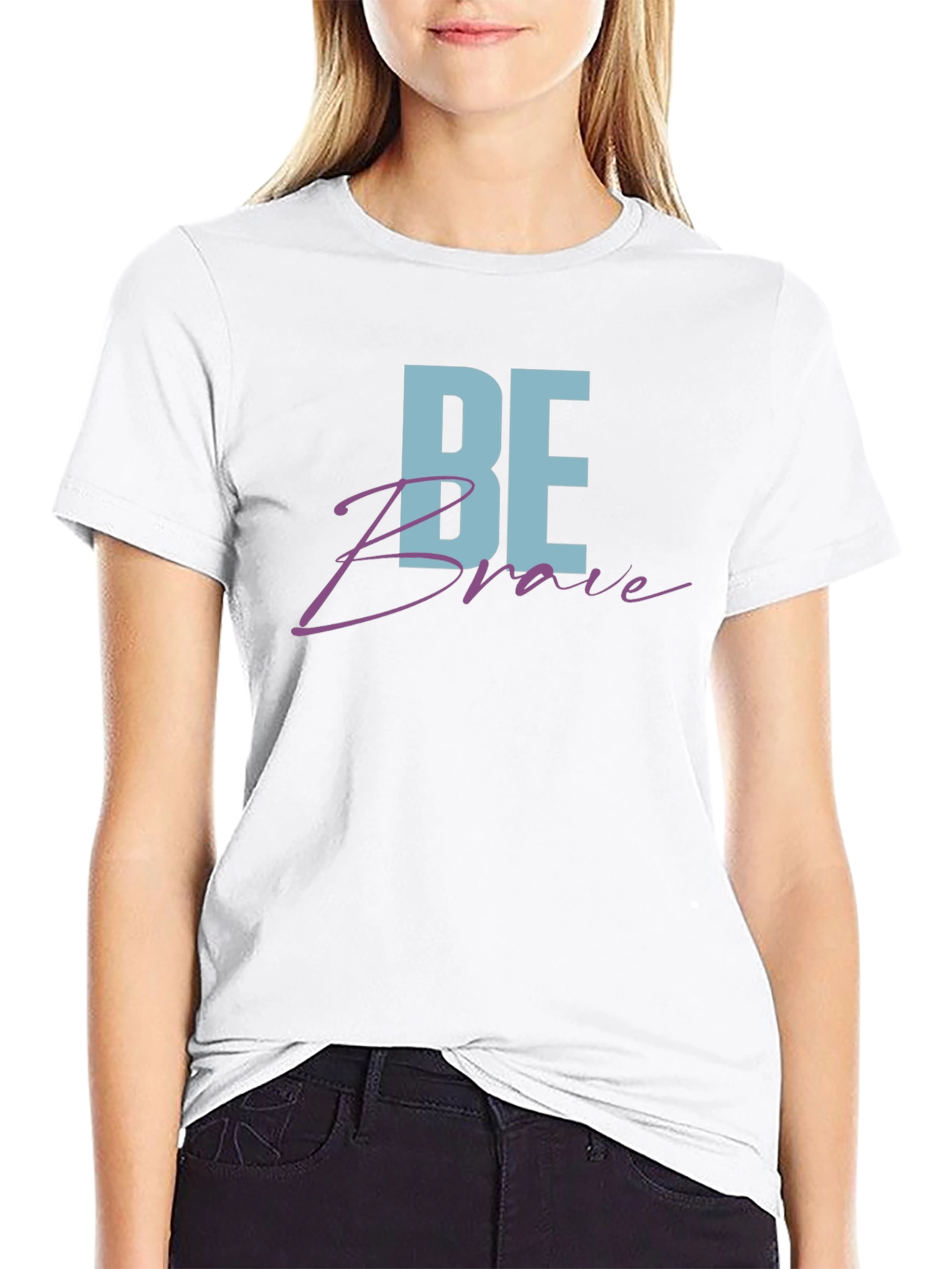 Be Brave Graphic Tee - Black