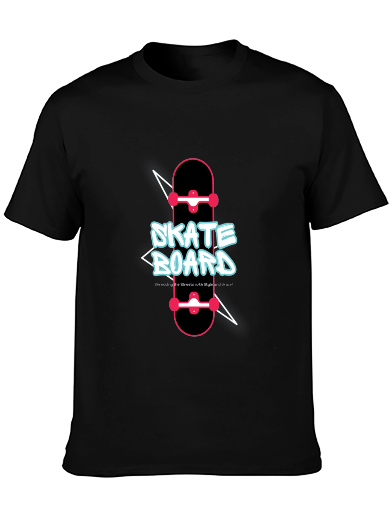 Skateboard Graphic T-Shirt - Skateboarding Style