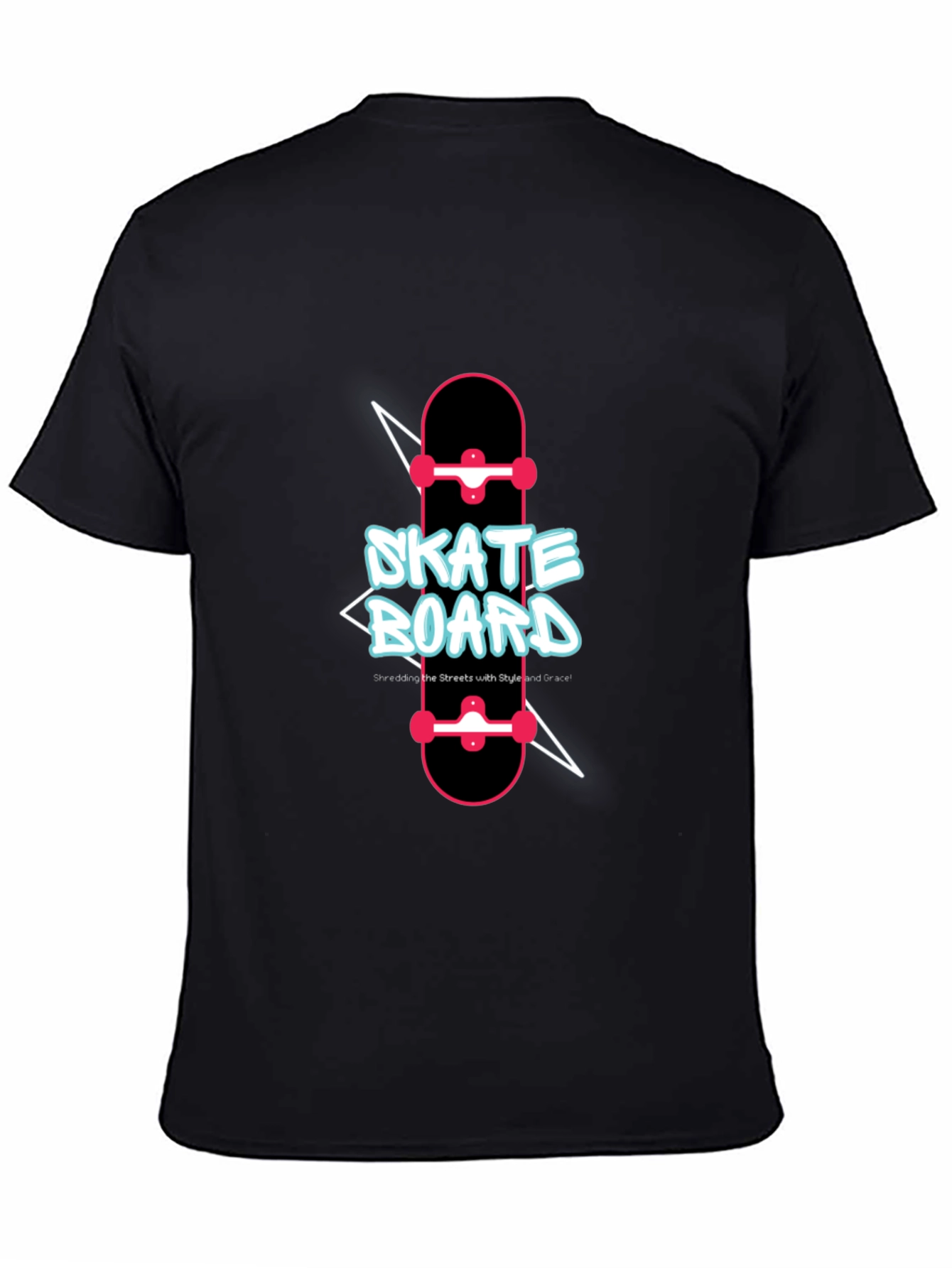 Skateboard Graphic T-Shirt - Skateboarding Style