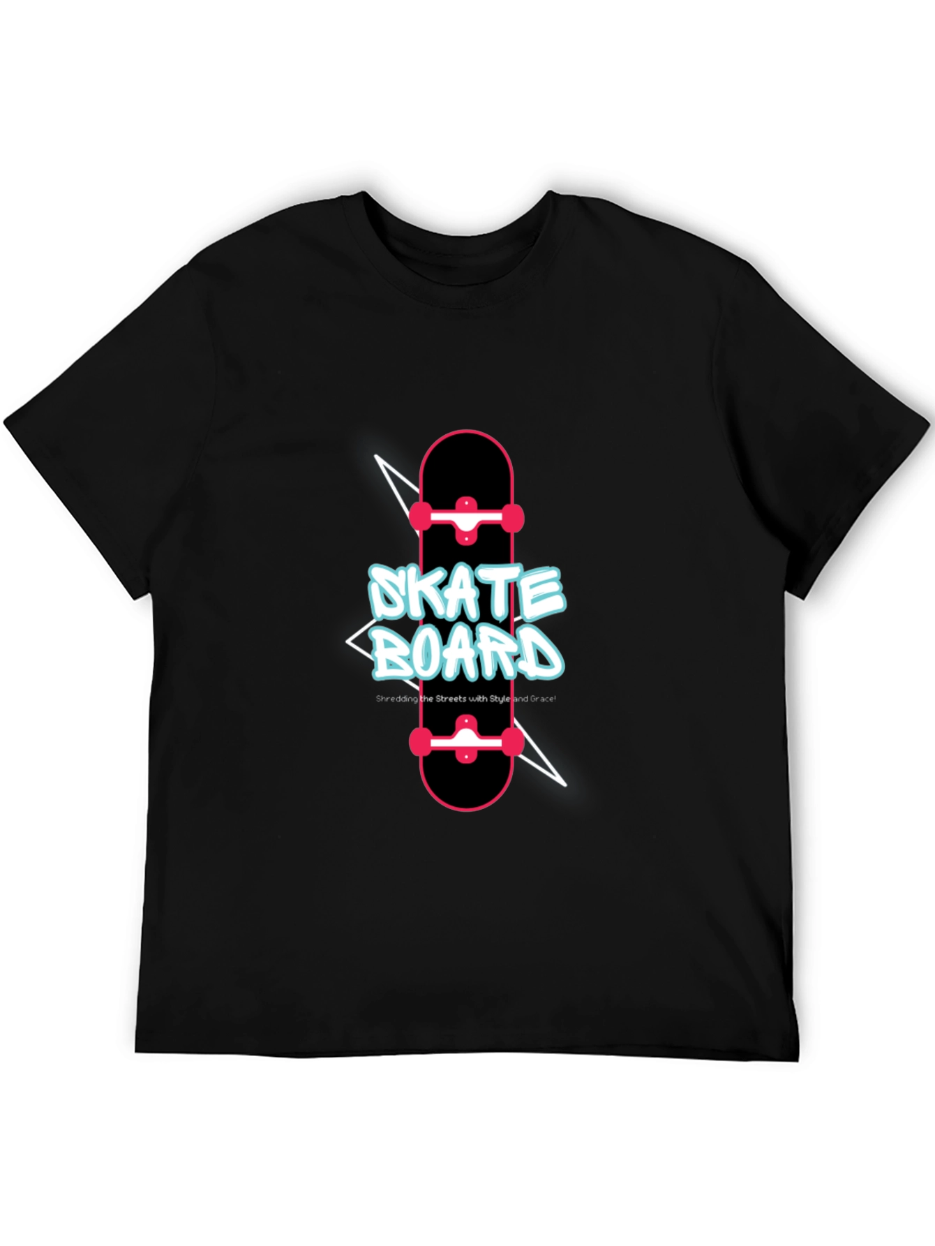 Skateboard Graphic T-Shirt - Skateboarding Style