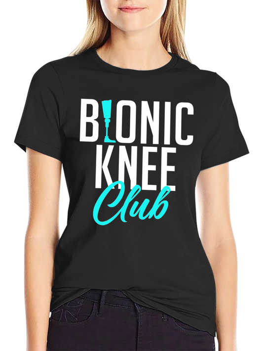 Bionic Knee Club T-Shirt - Funny Medical Humor Tee