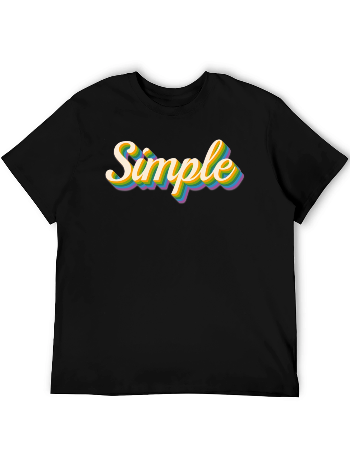 Simple Retro Rainbow T-Shirt