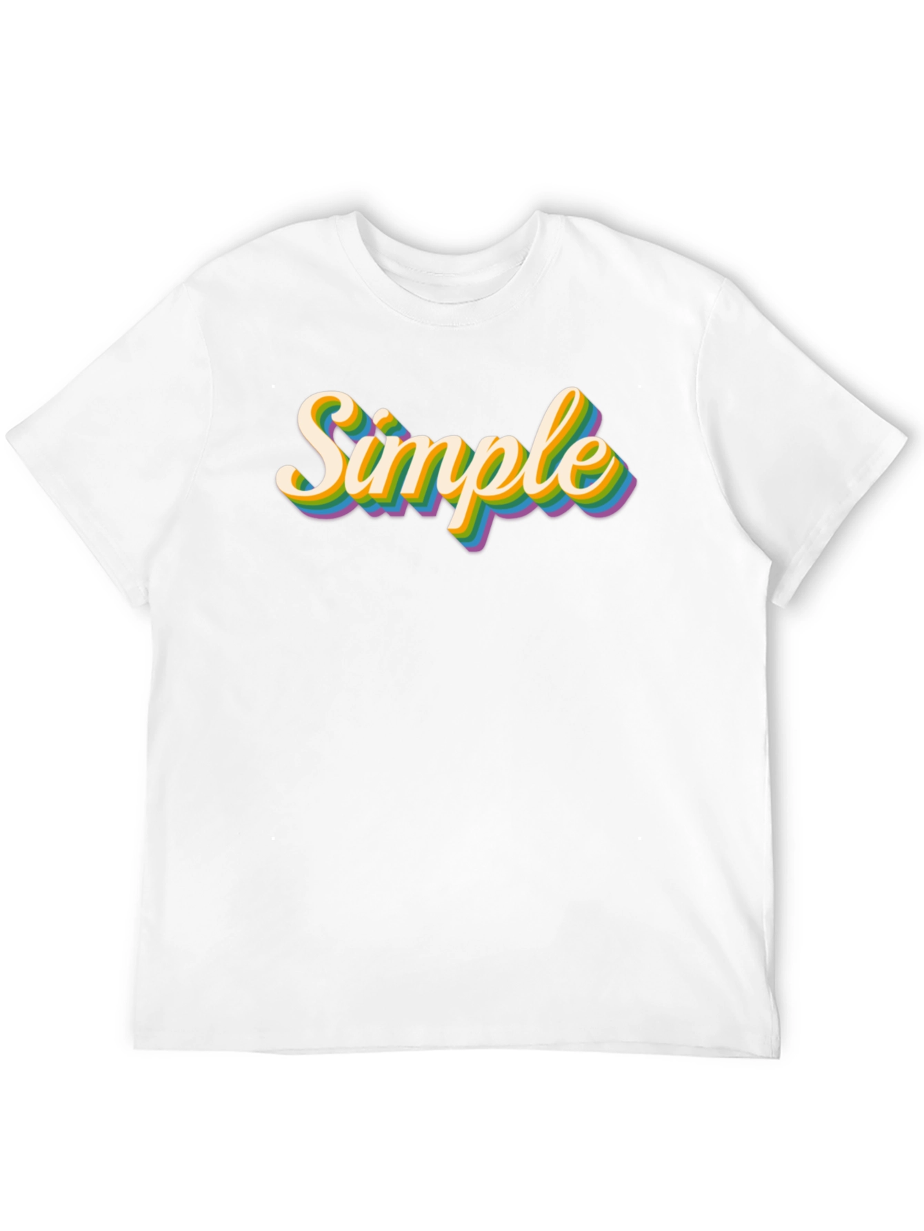 Simple Retro Rainbow T-Shirt