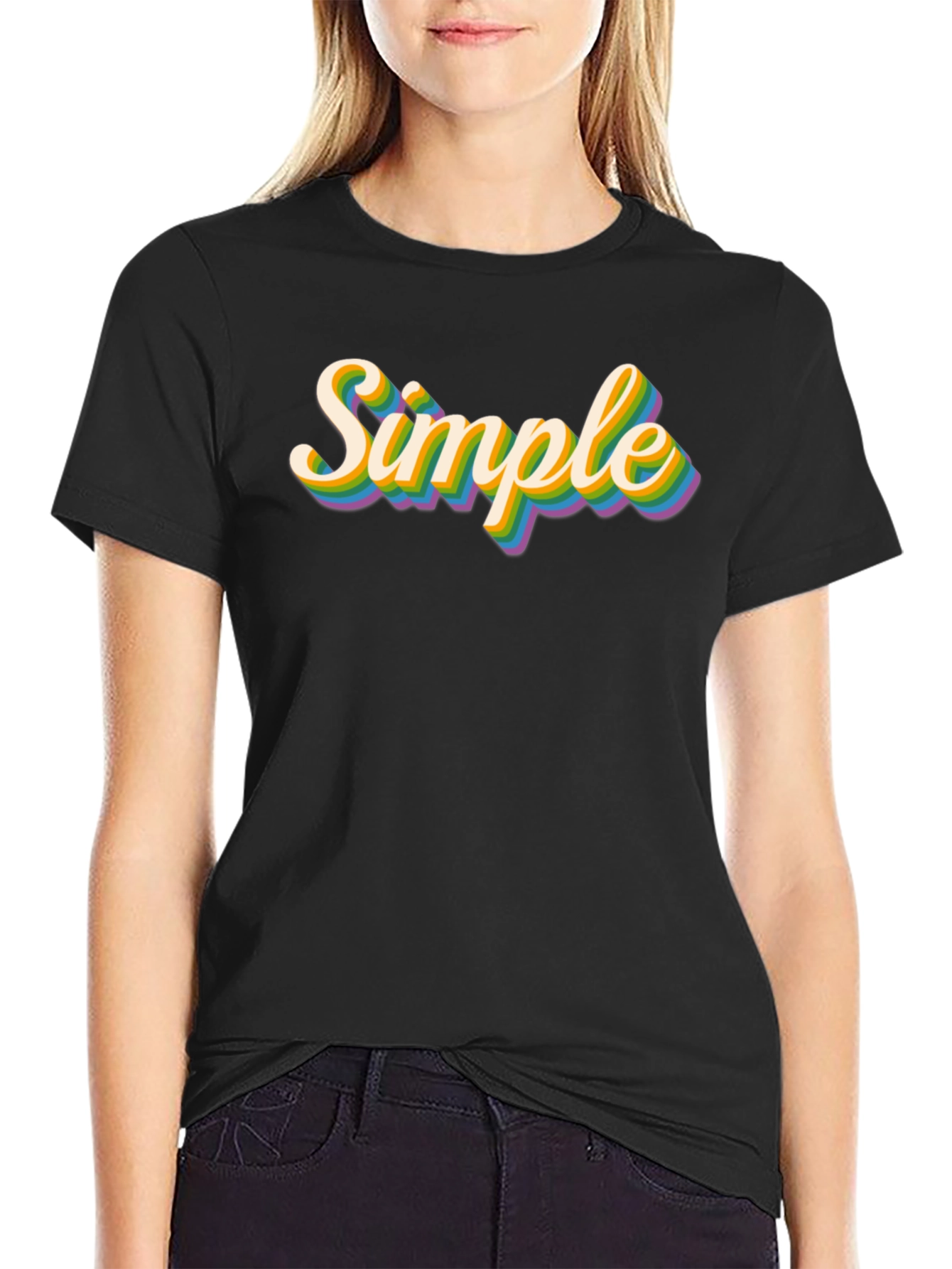Simple Retro Rainbow T-Shirt