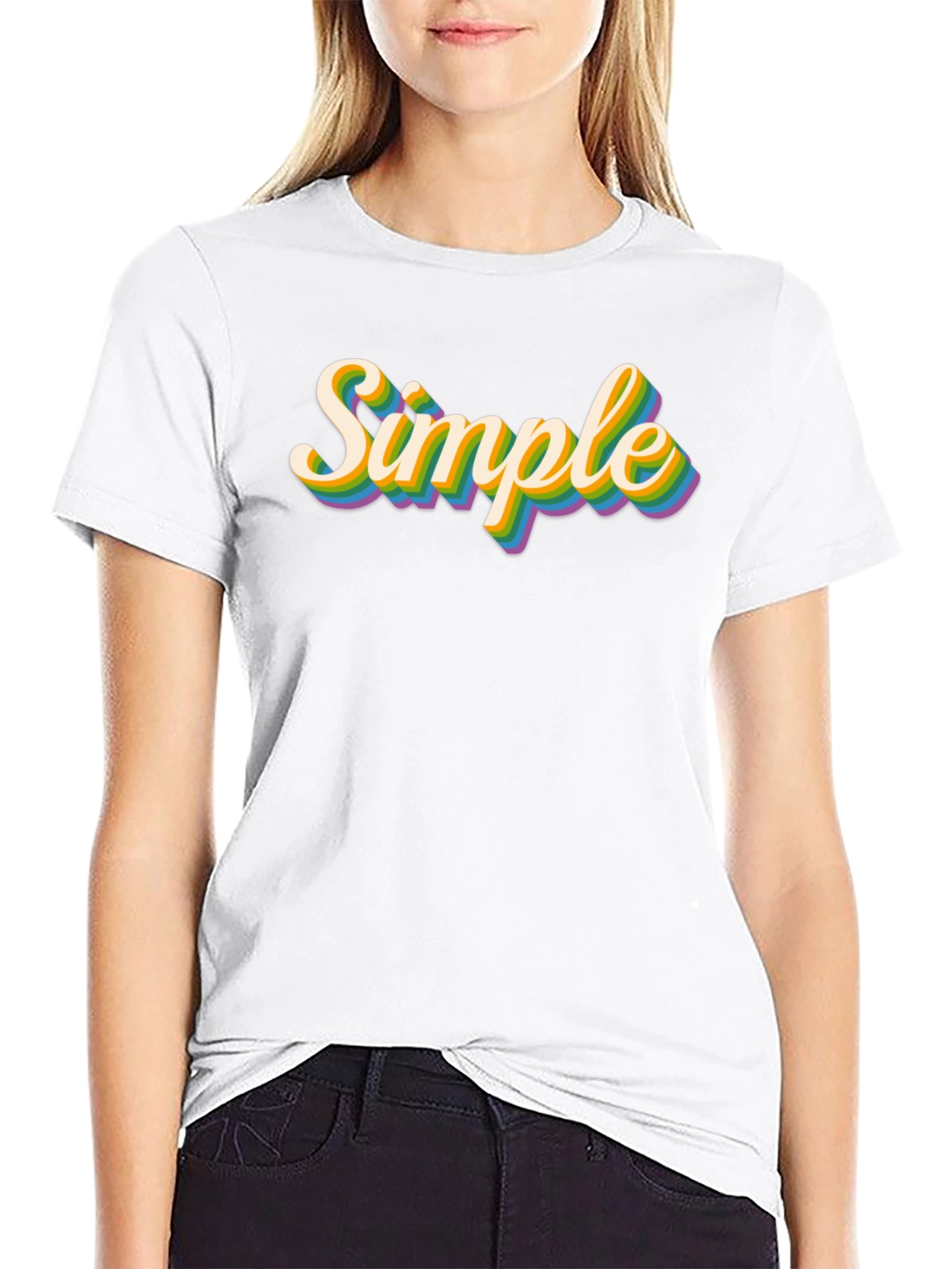 Simple Retro Rainbow T-Shirt