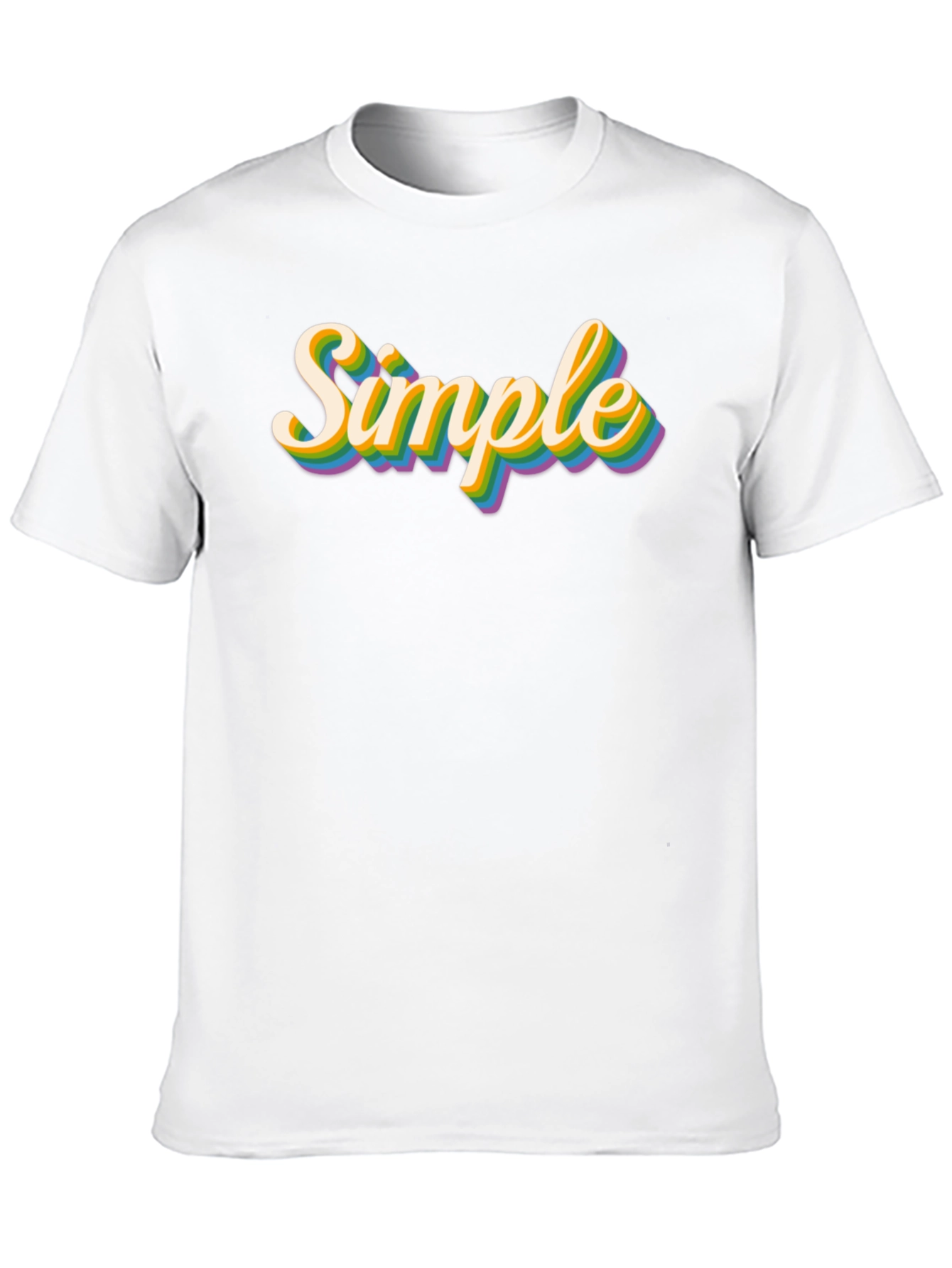 Simple Retro Rainbow T-Shirt
