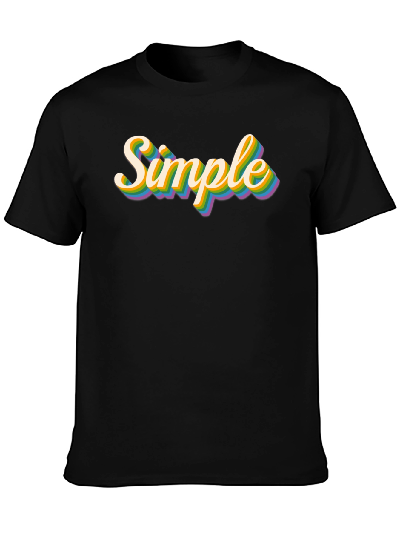 Simple Retro Rainbow T-Shirt