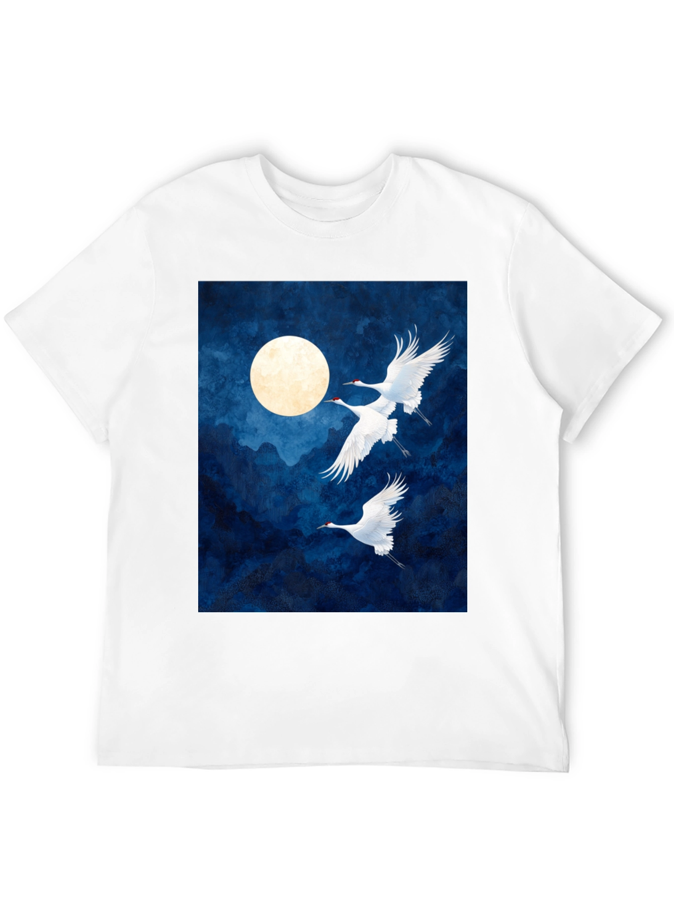 Crane Moon Graphic T-Shirt