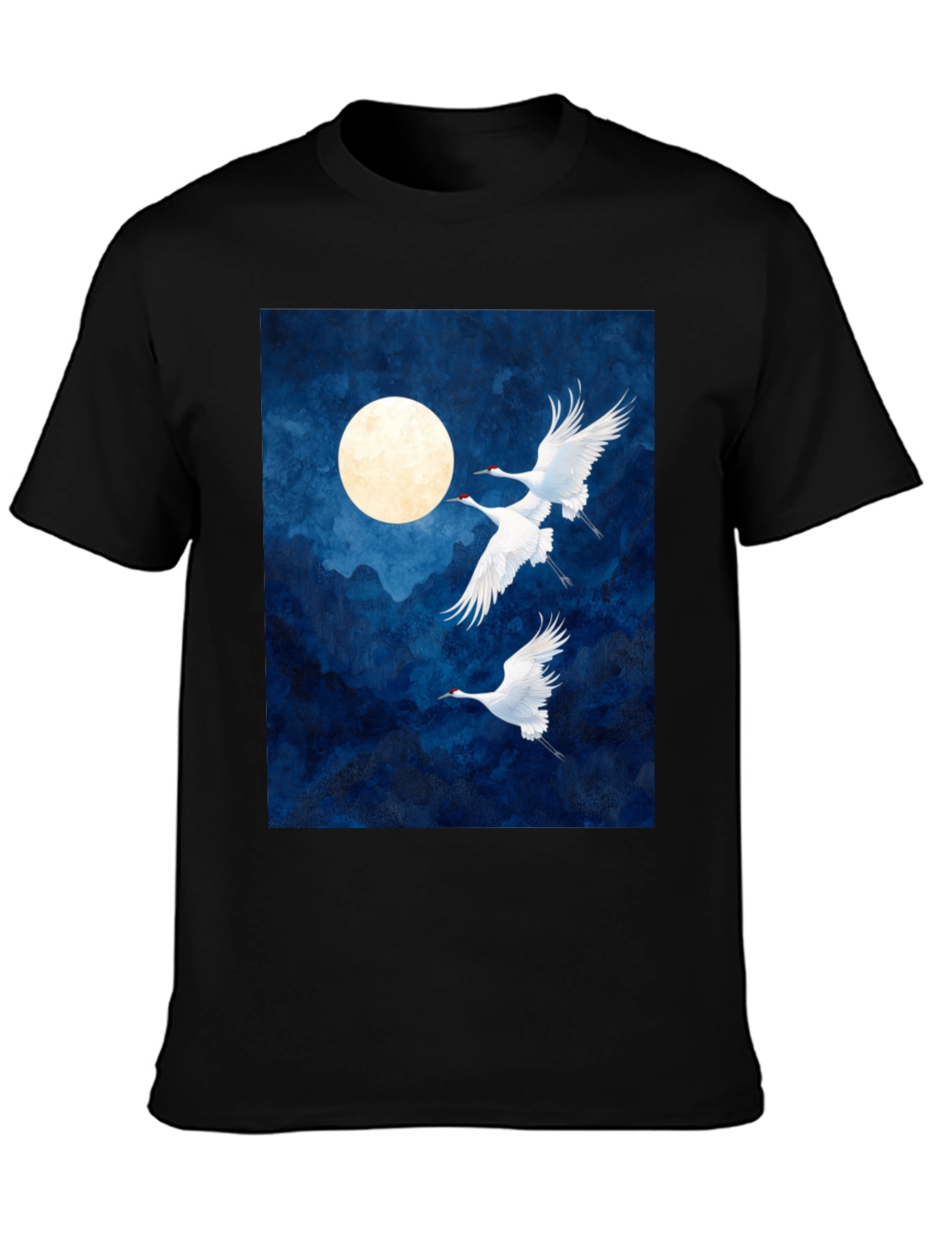 Crane Moon Graphic T-Shirt