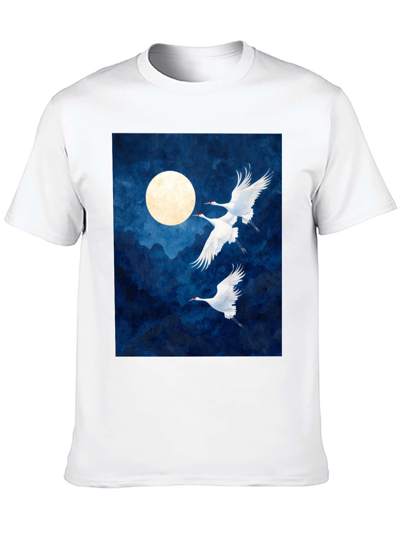 Crane Moon Graphic T-Shirt
