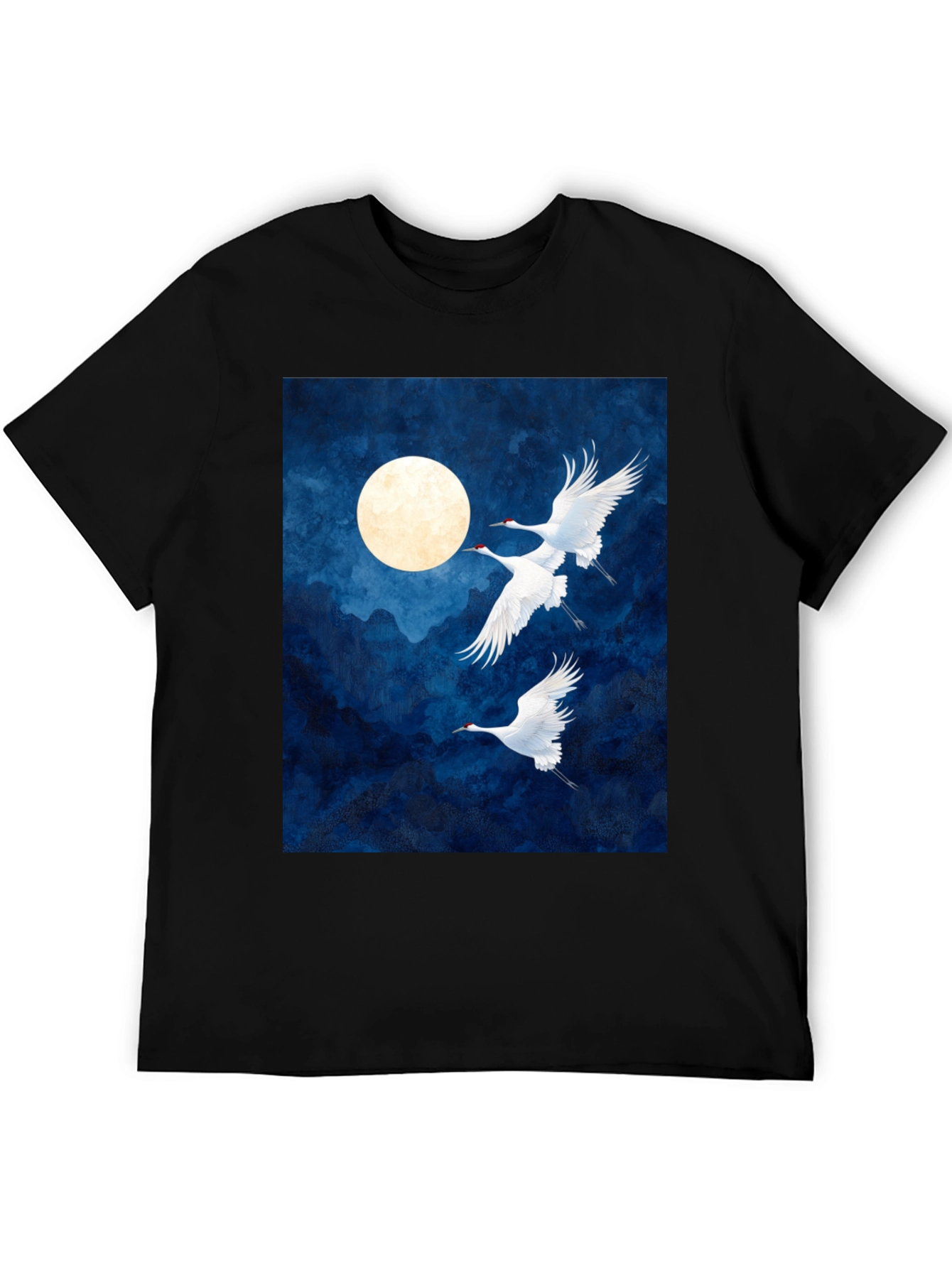 Crane Moon Graphic T-Shirt