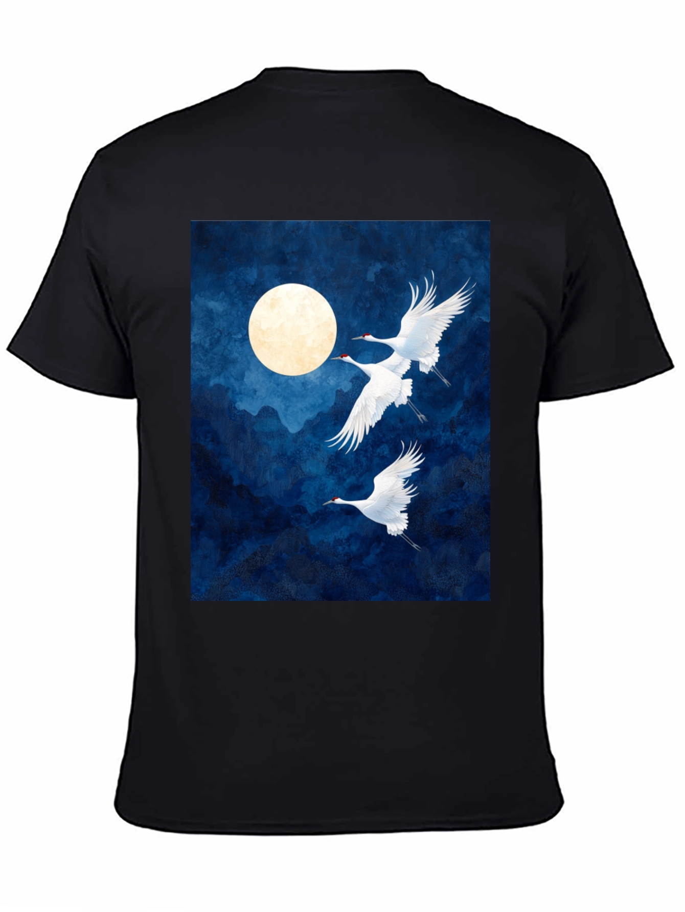 Crane Moon Graphic T-Shirt