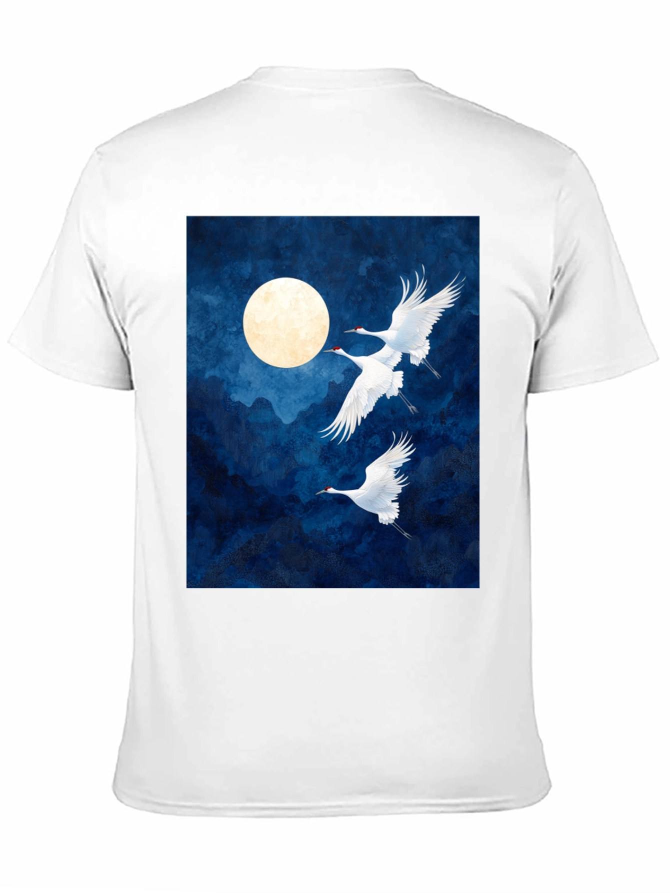 Crane Moon Graphic T-Shirt