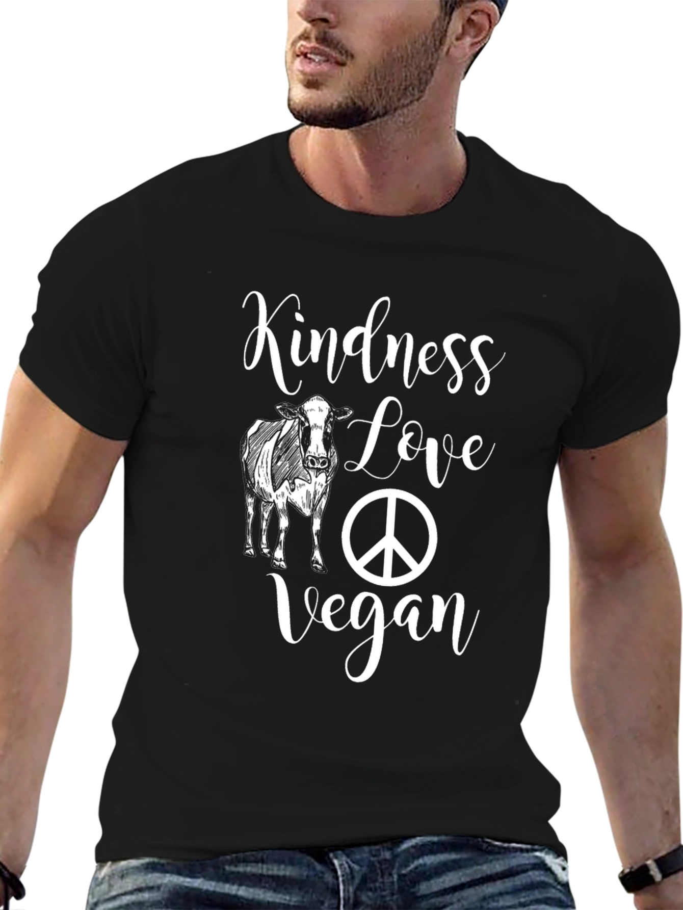 Kindness Love Vegan Graphic Tee