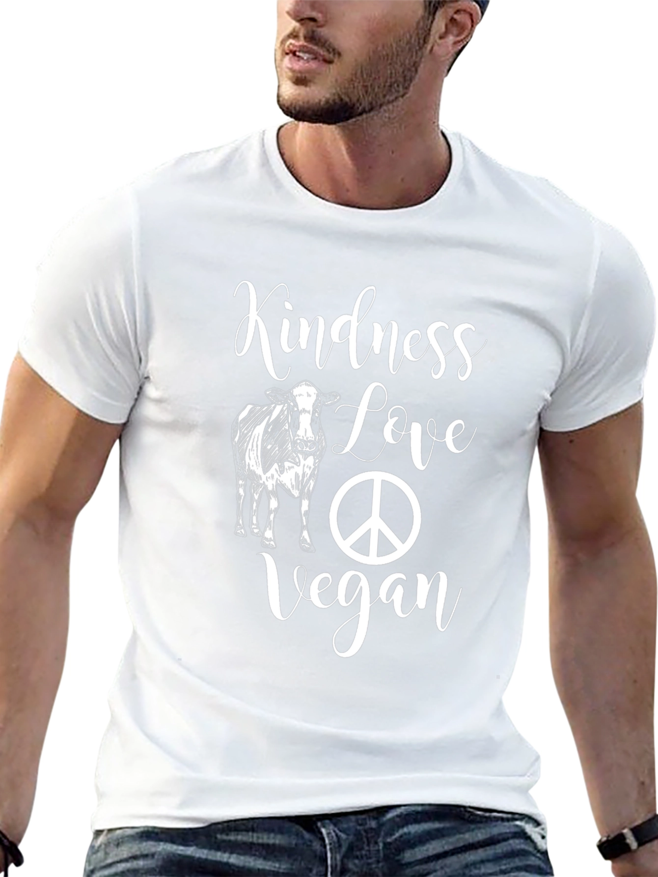 Kindness Love Vegan Graphic Tee