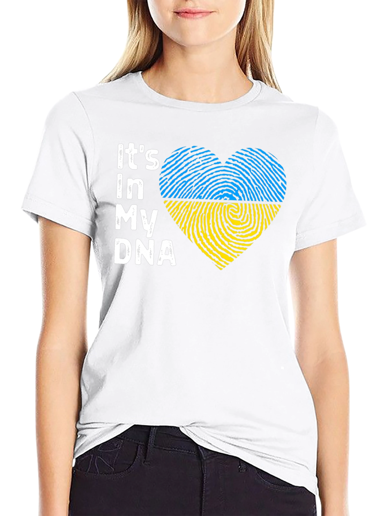 Ukraine DNA Heart T-Shirt