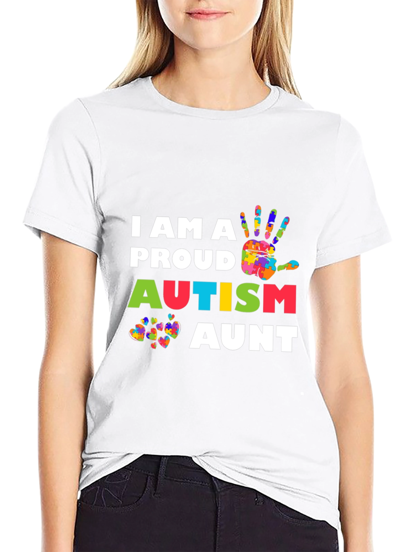 Proud Autism Aunt T-Shirt - Awareness & Support