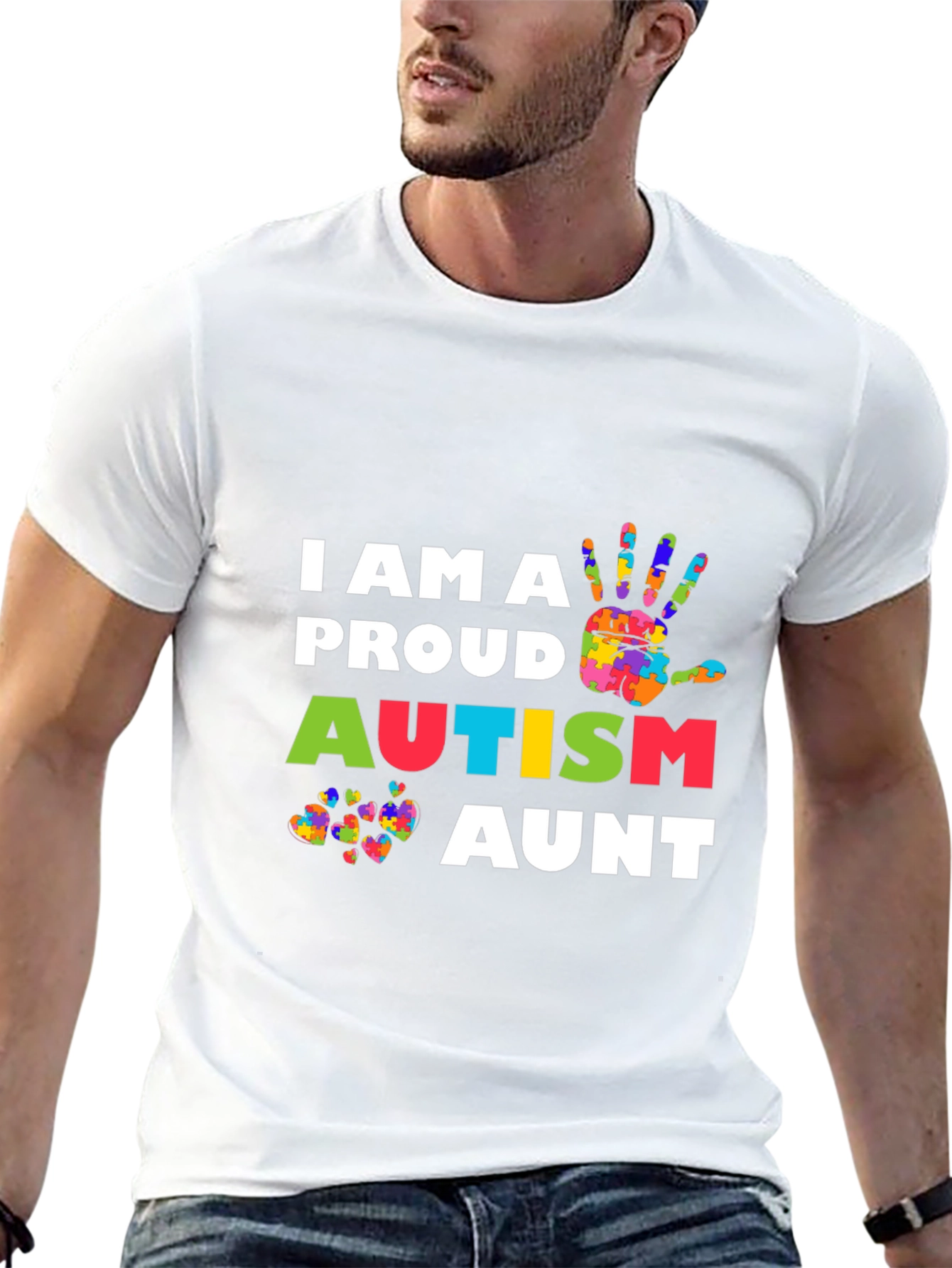 Proud Autism Aunt T-Shirt - Awareness & Support