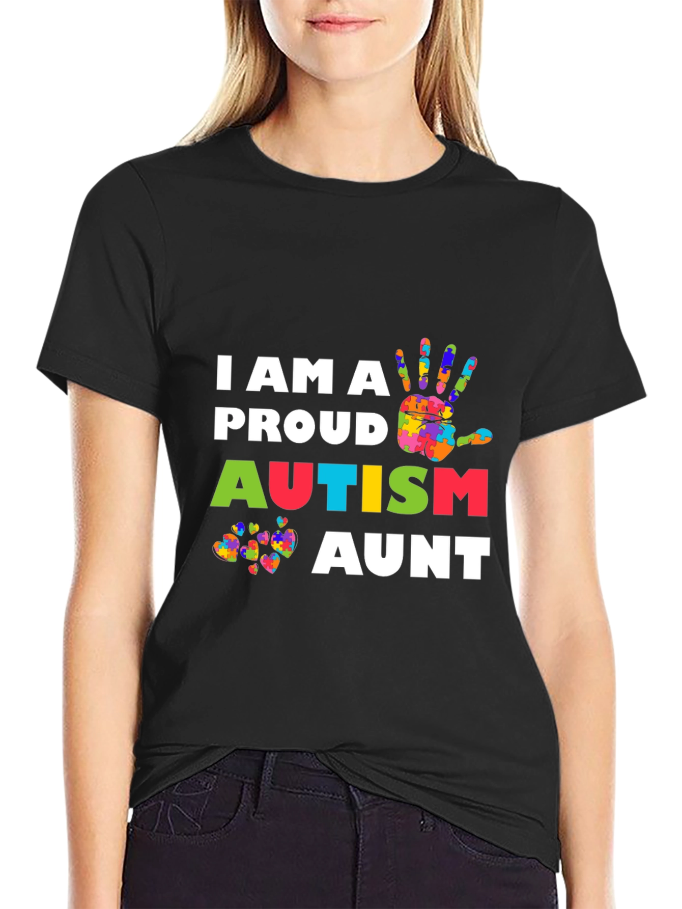 Proud Autism Aunt T-Shirt - Awareness & Support