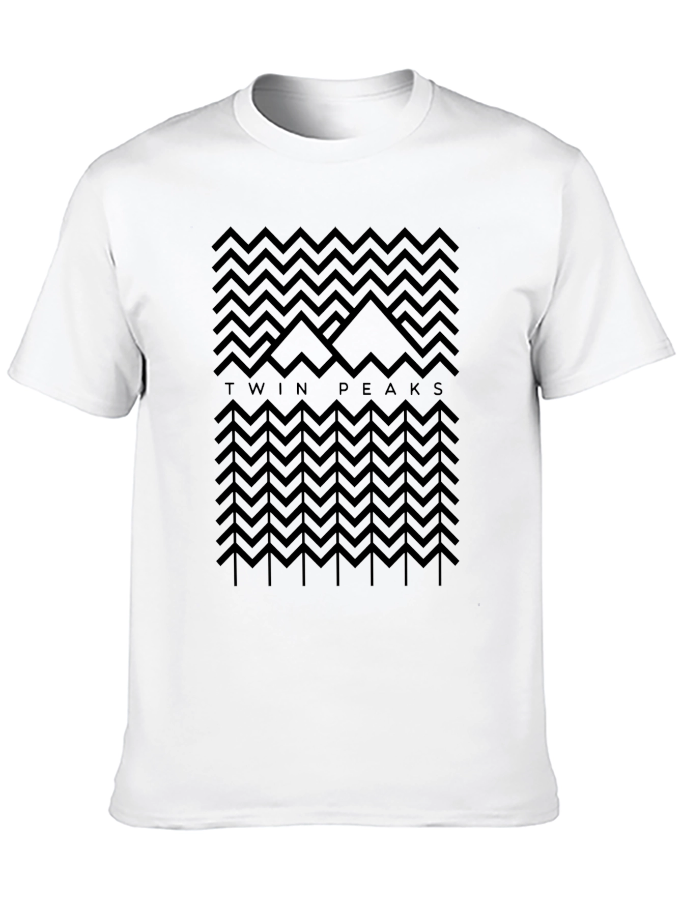 Twin Peaks Graphic Print Black T-Shirt