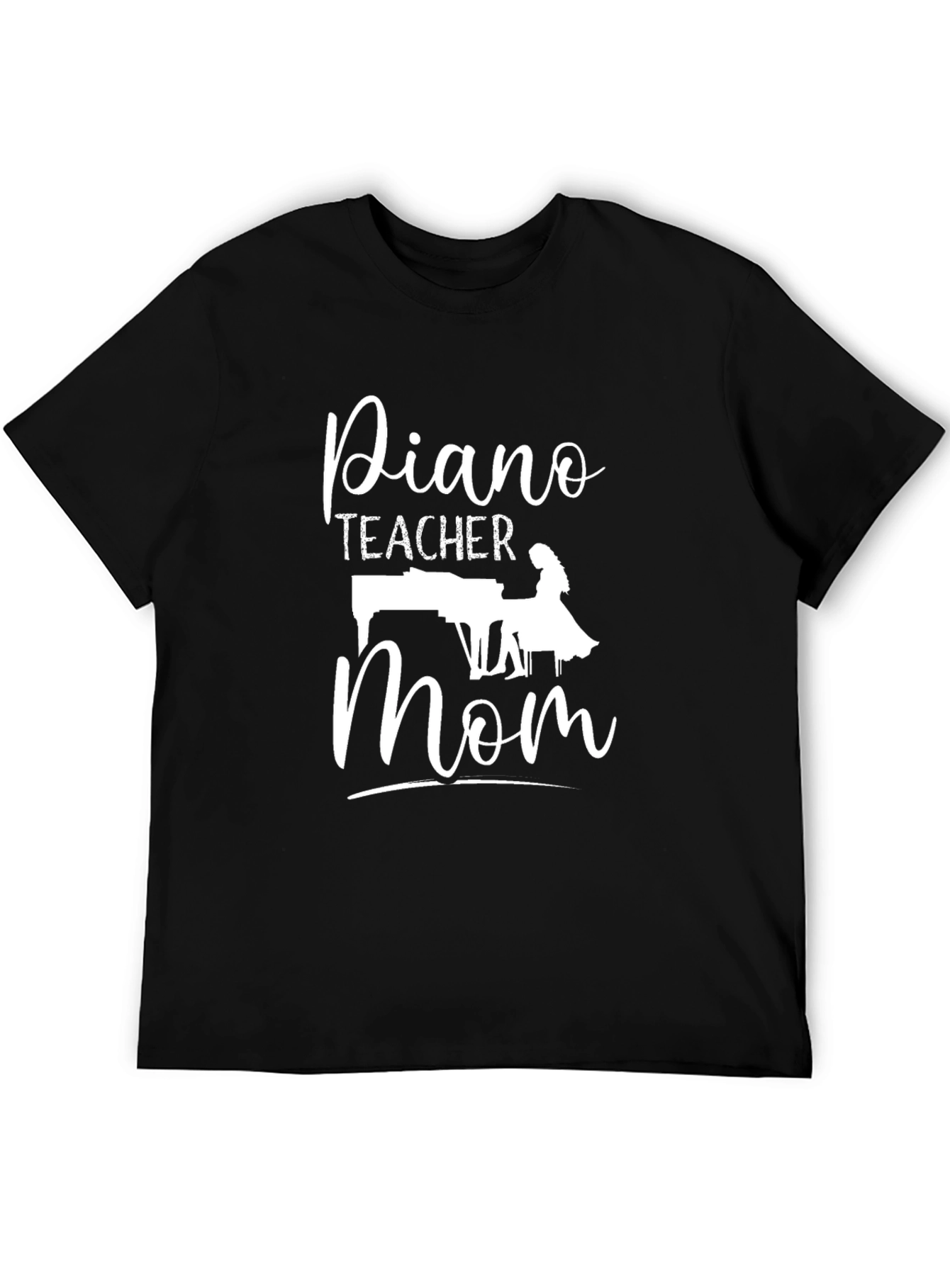 Piano Teacher Mom Black T-Shirt