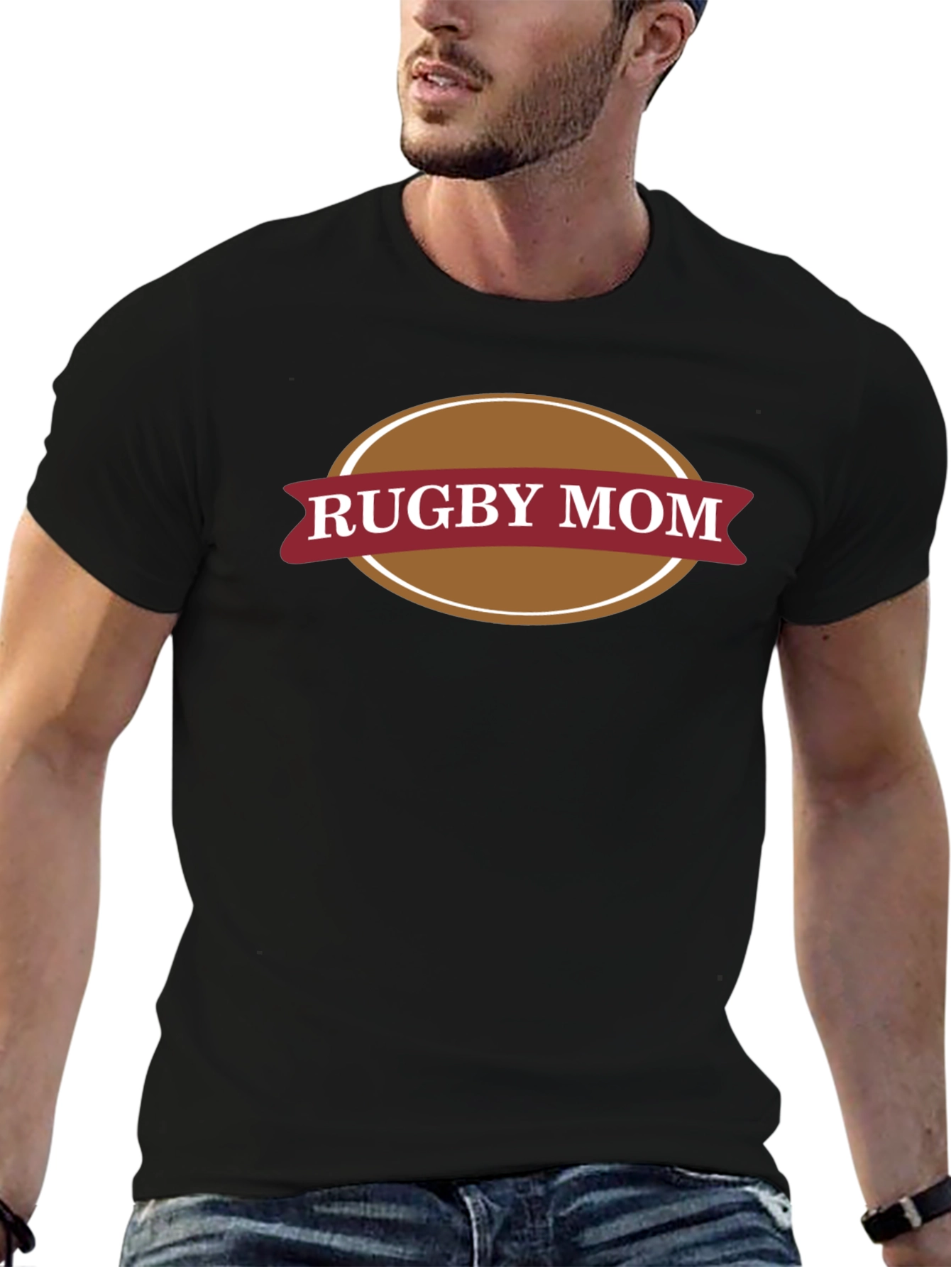 Rugby Mom T-Shirt - Support Your Player!