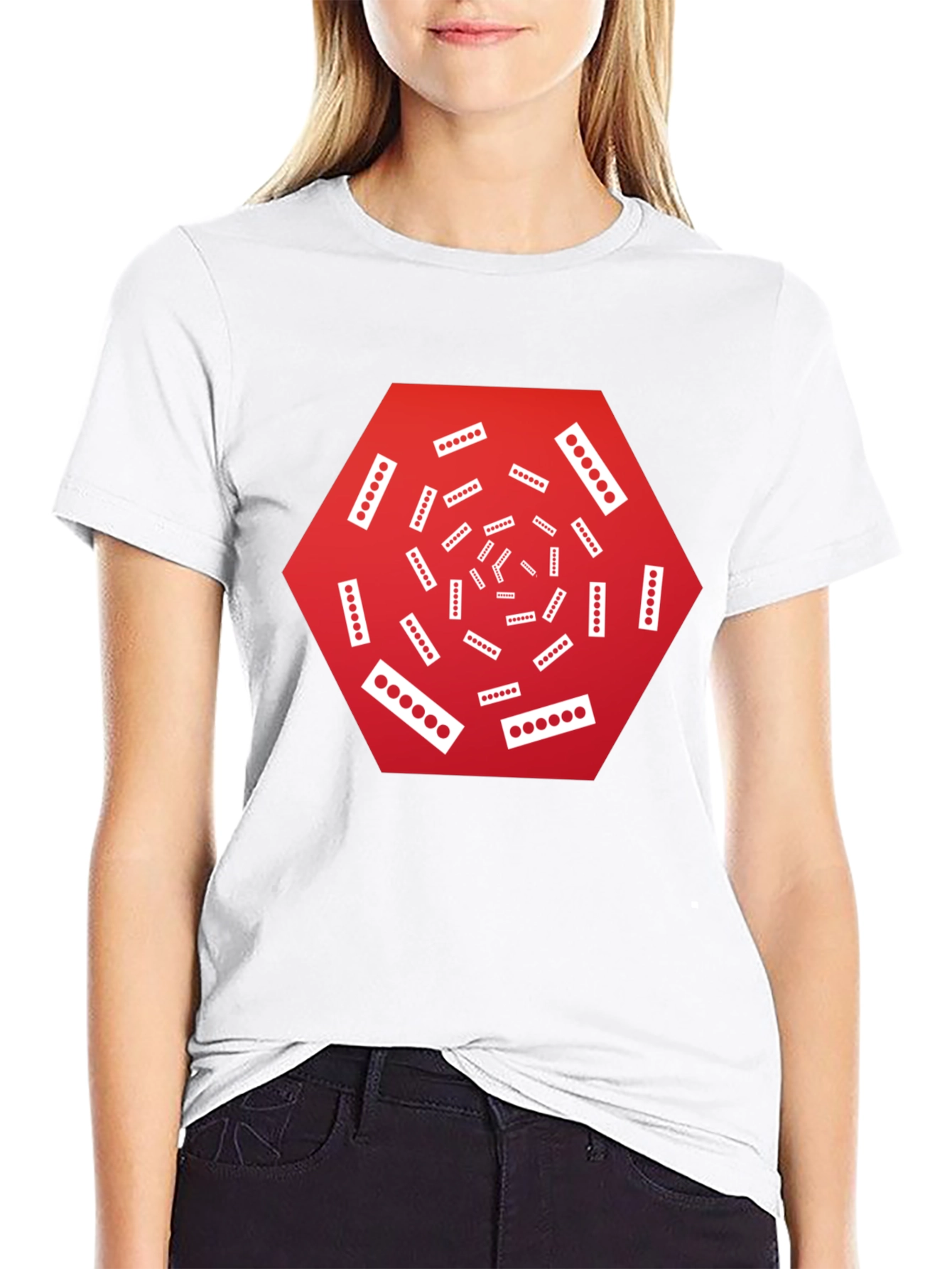Geometric Graphic Tee - Modern Art Design