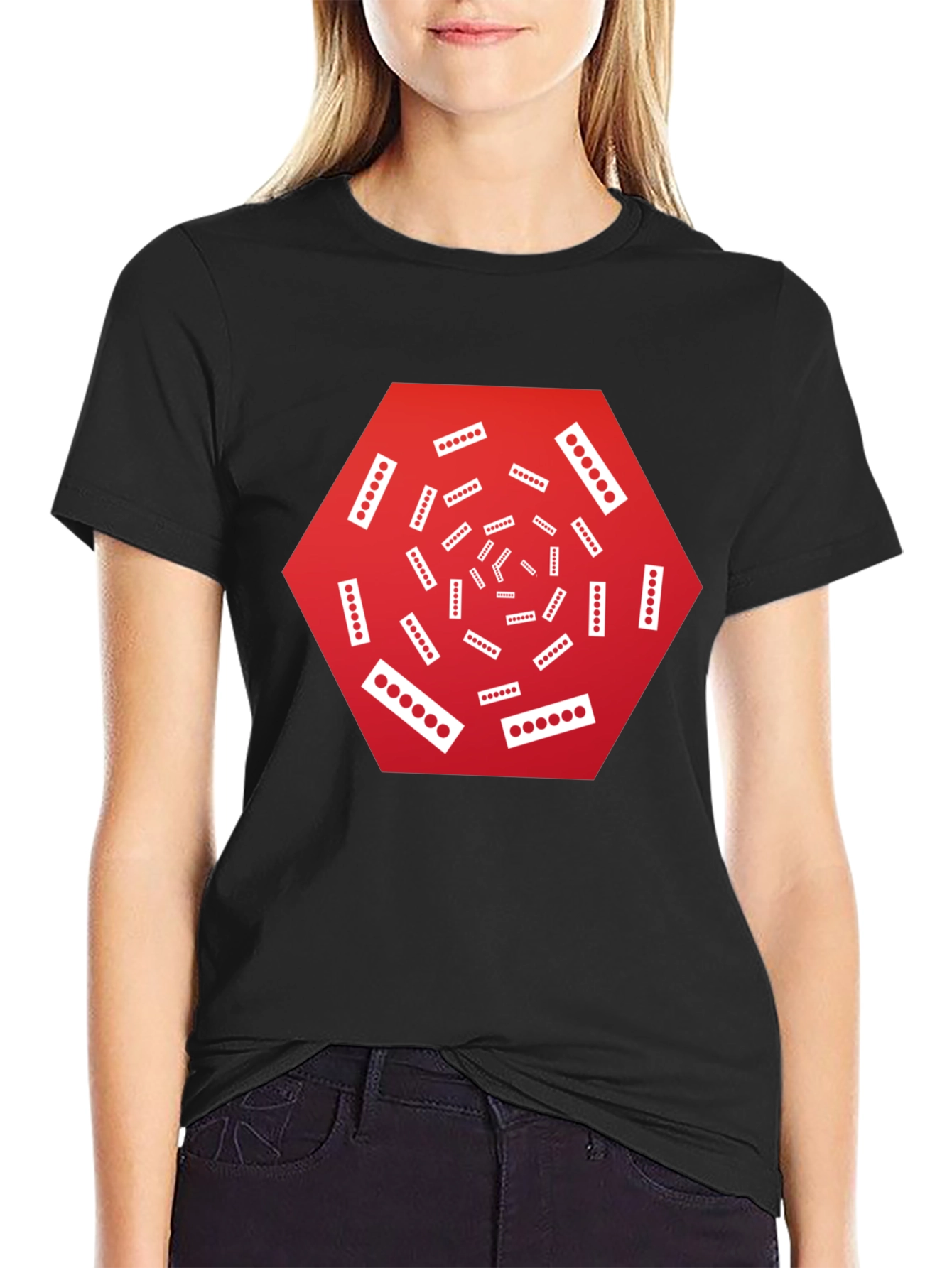 Geometric Graphic Tee - Modern Art Design