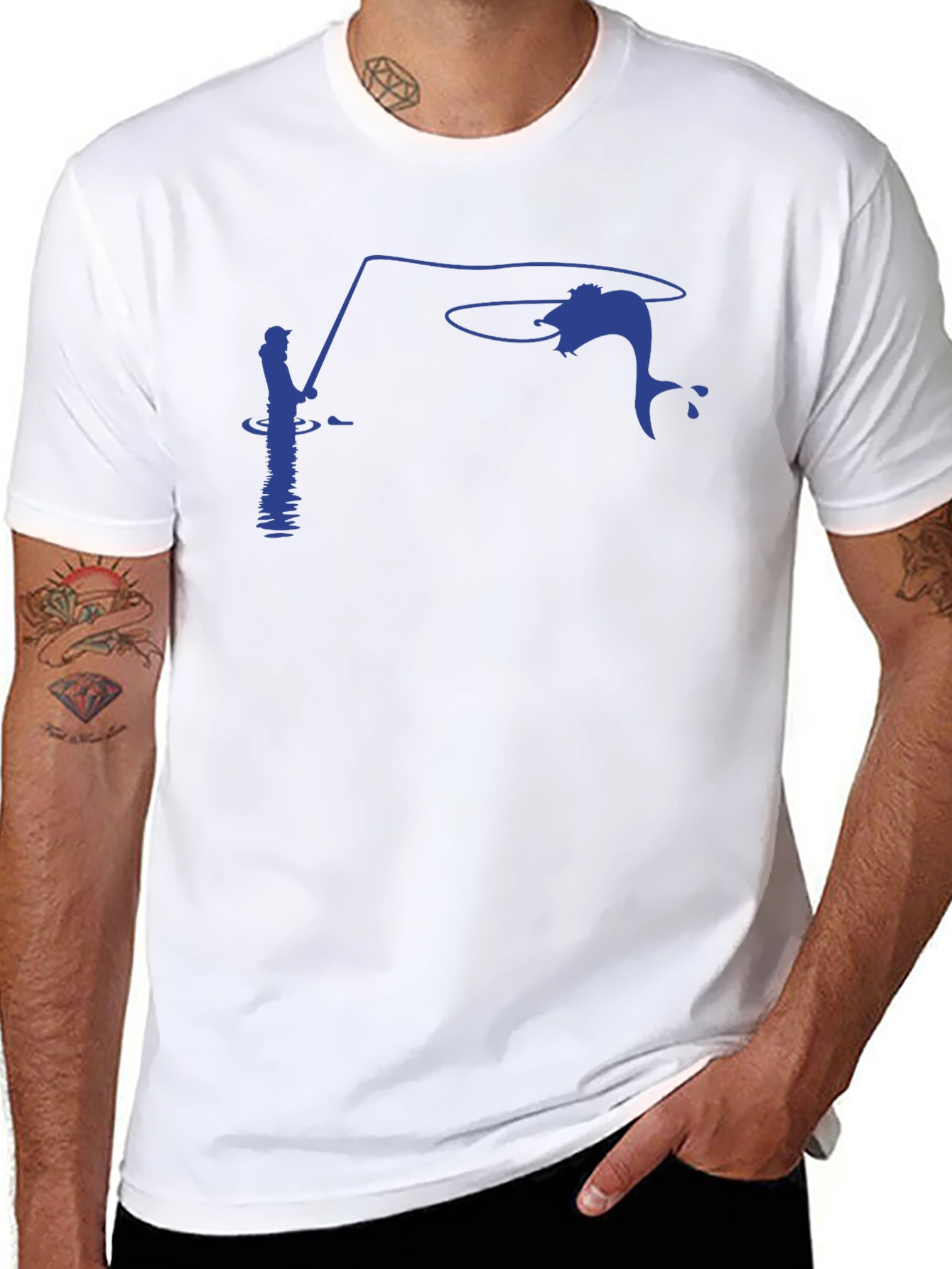 Fishing Graphic Tee - Angler Design