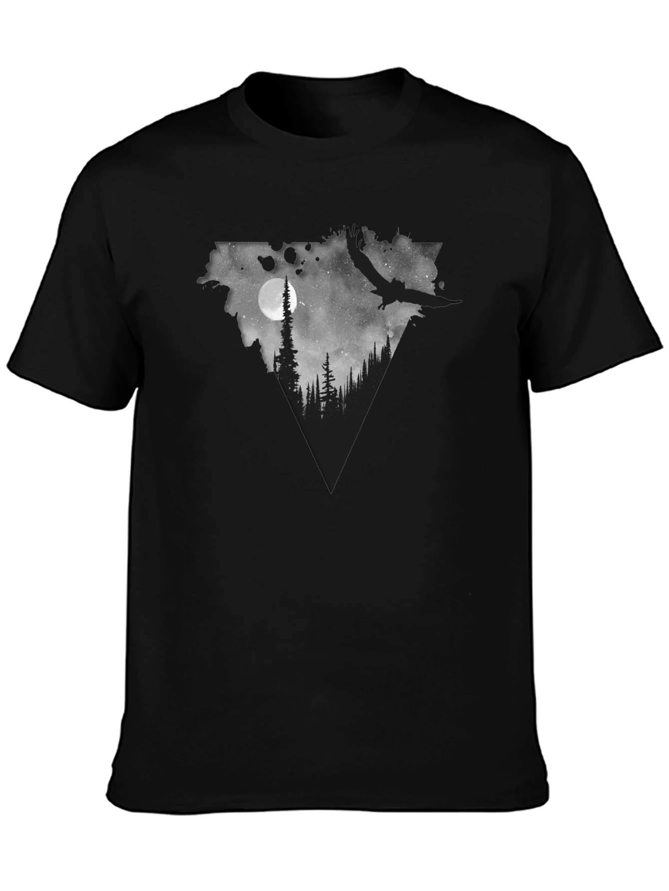 Natures Nightscape Black Graphic Tee
