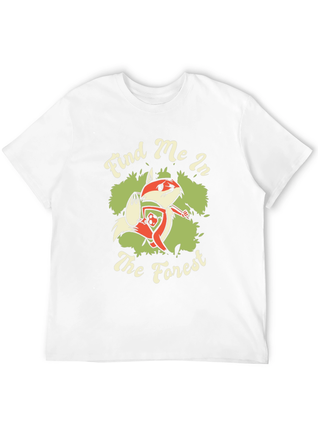 Find Me in the Forest Fox Graphic T-Shirt