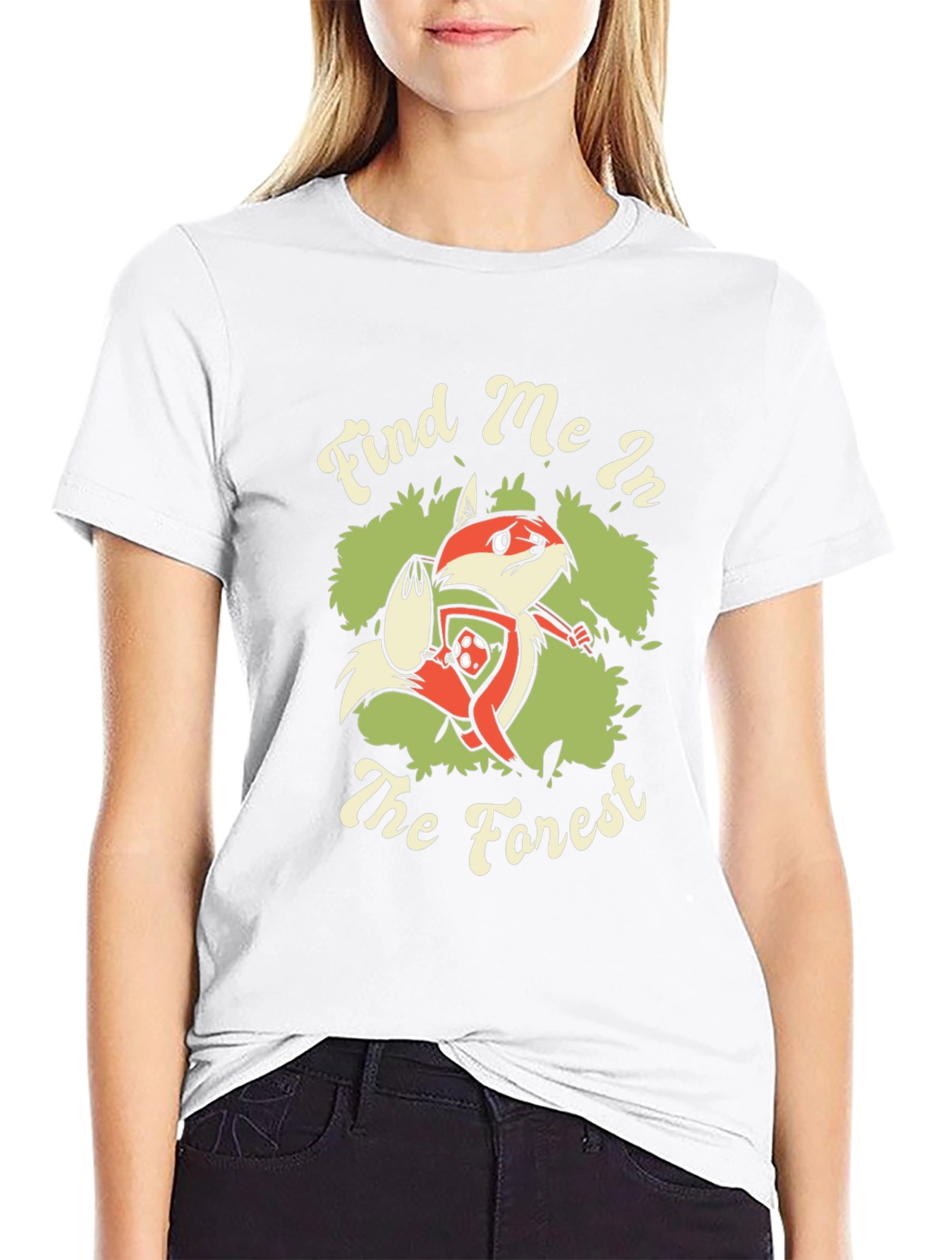 Find Me in the Forest Fox Graphic T-Shirt
